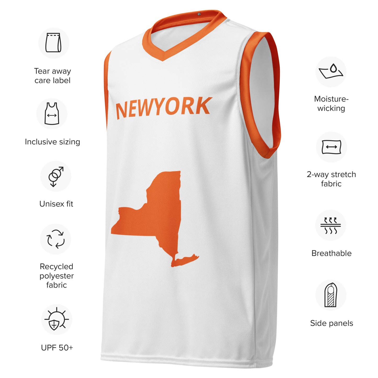SUPA Recycled unisex basketball jersey