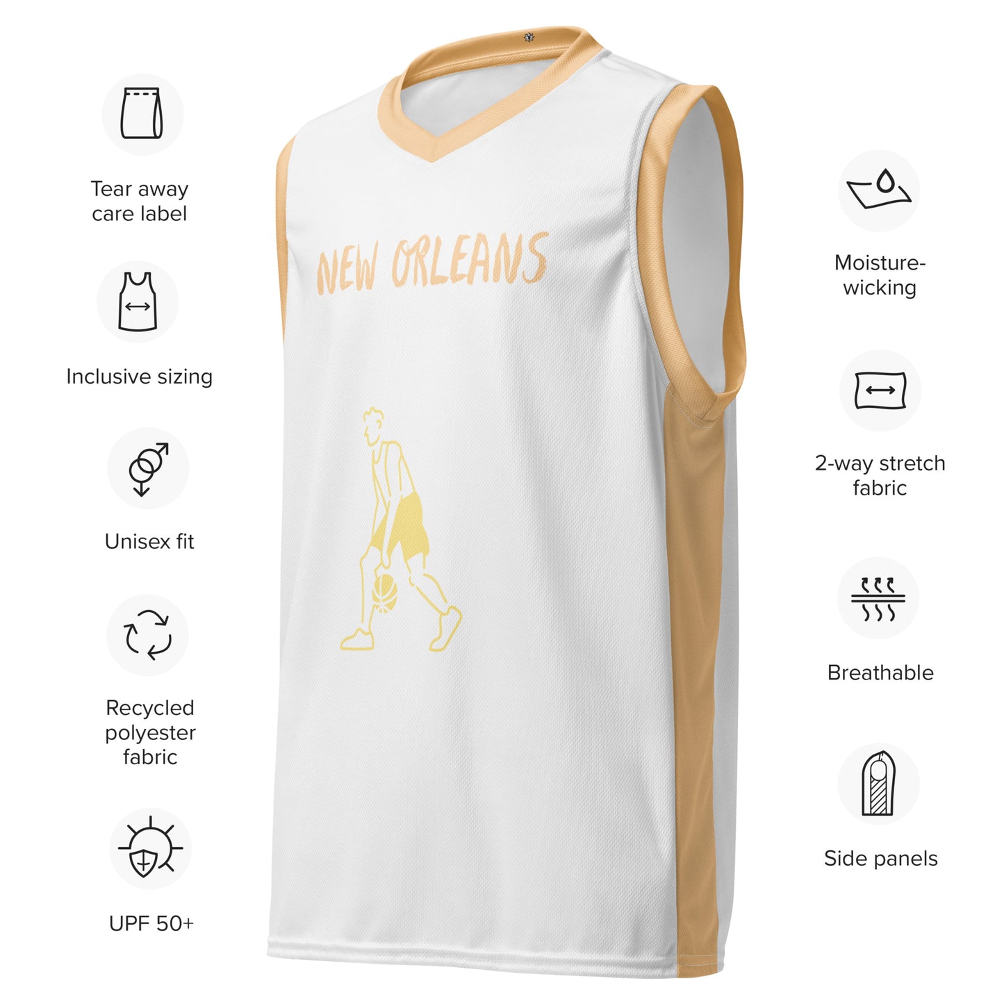 SUPA Recycled unisex basketball jersey
