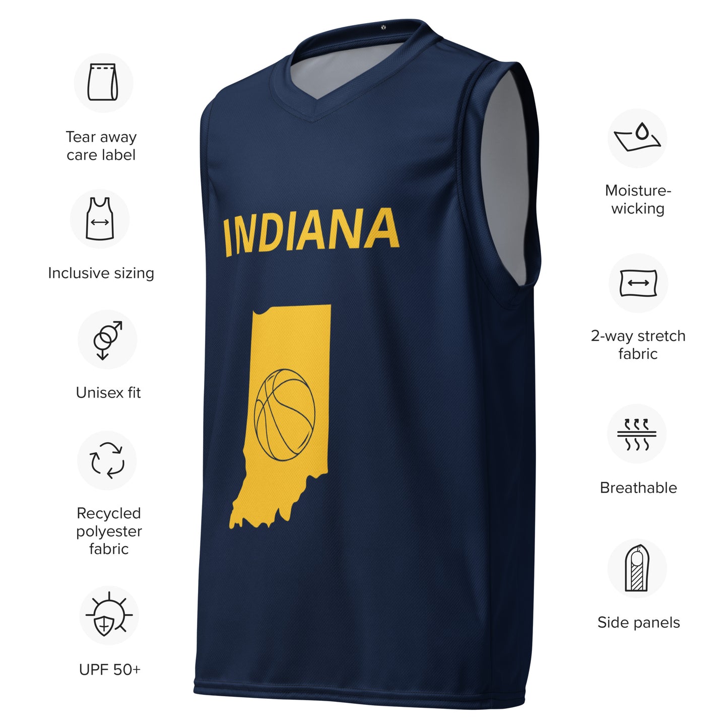 SUPA Recycled unisex basketball jersey