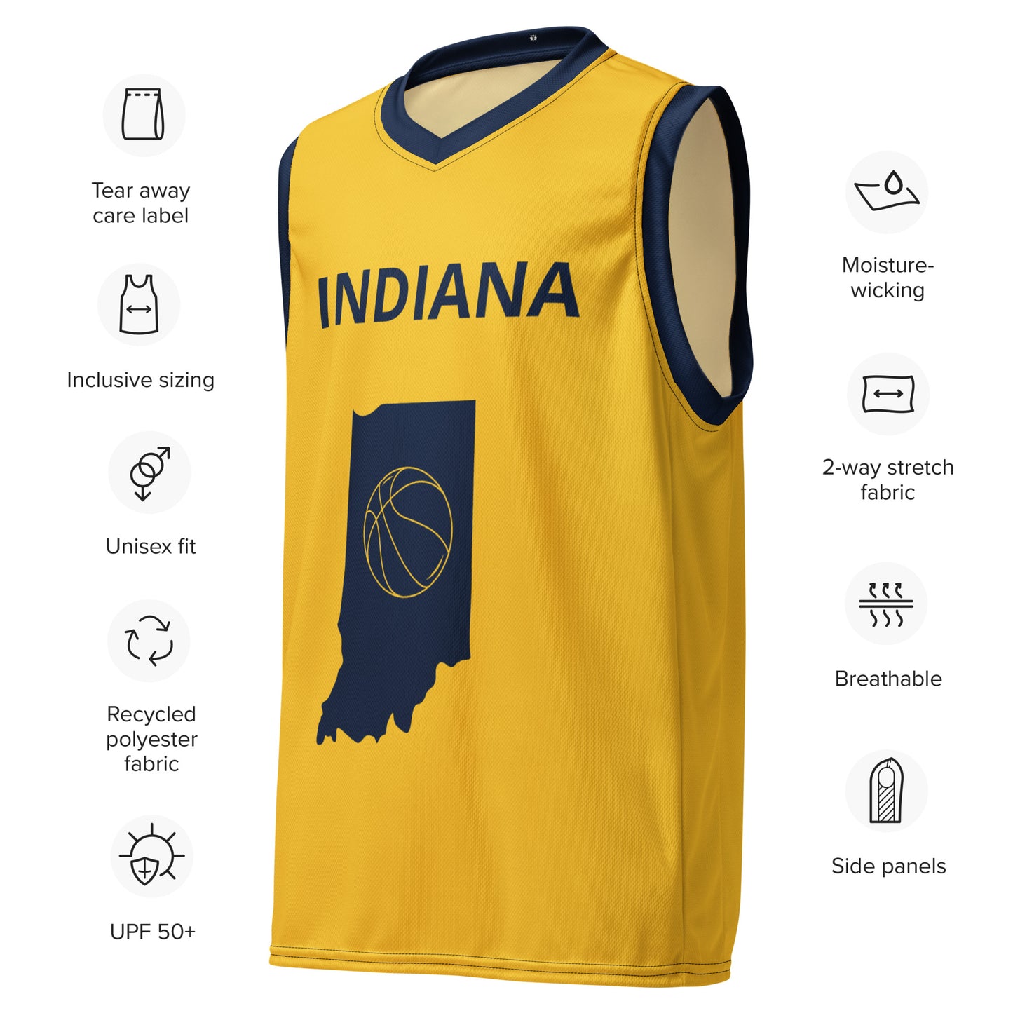 SUPA Recycled unisex basketball jersey