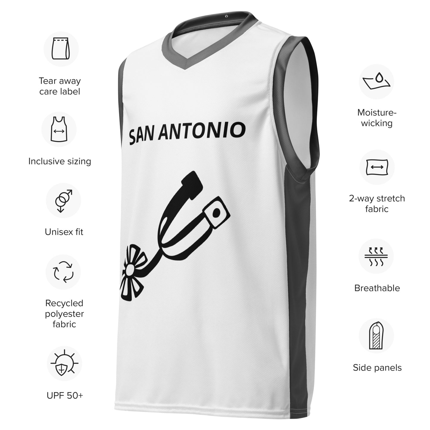 SUPA Recycled unisex basketball jersey