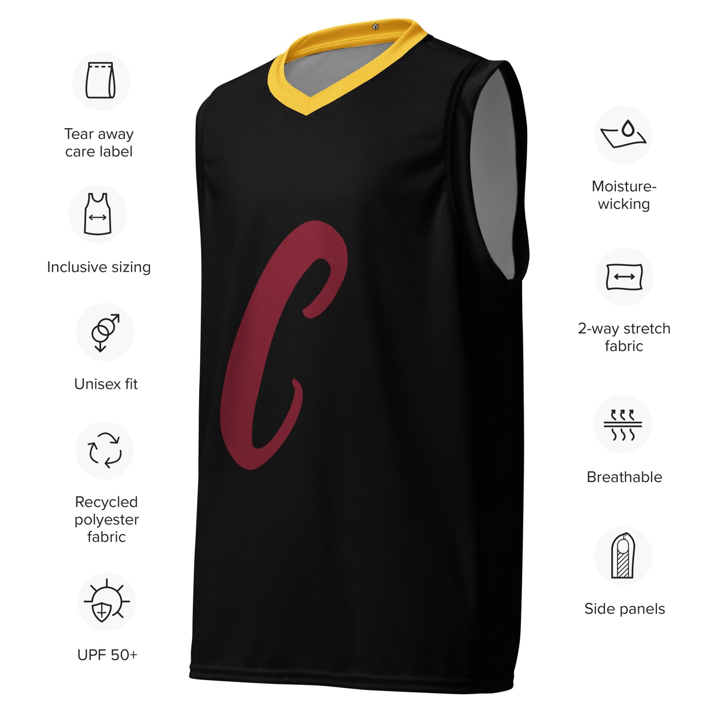 SUPA Recycled unisex basketball jersey