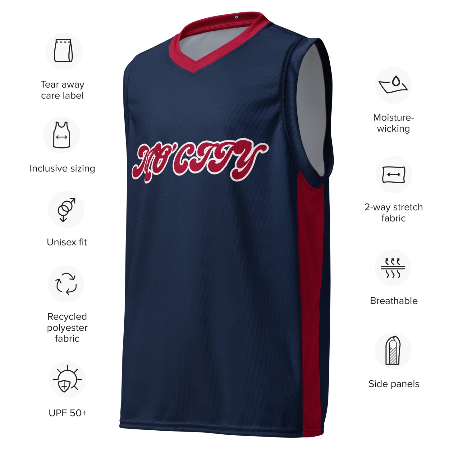 SUPA Recycled unisex basketball jersey