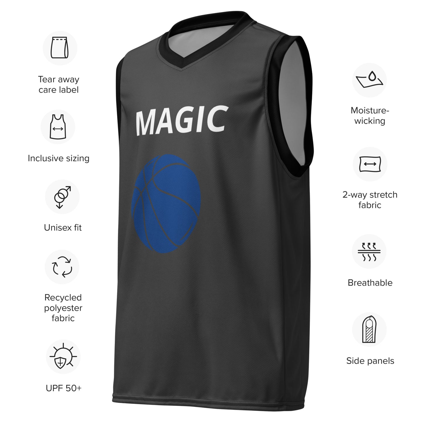 SUPA Recycled unisex basketball jersey