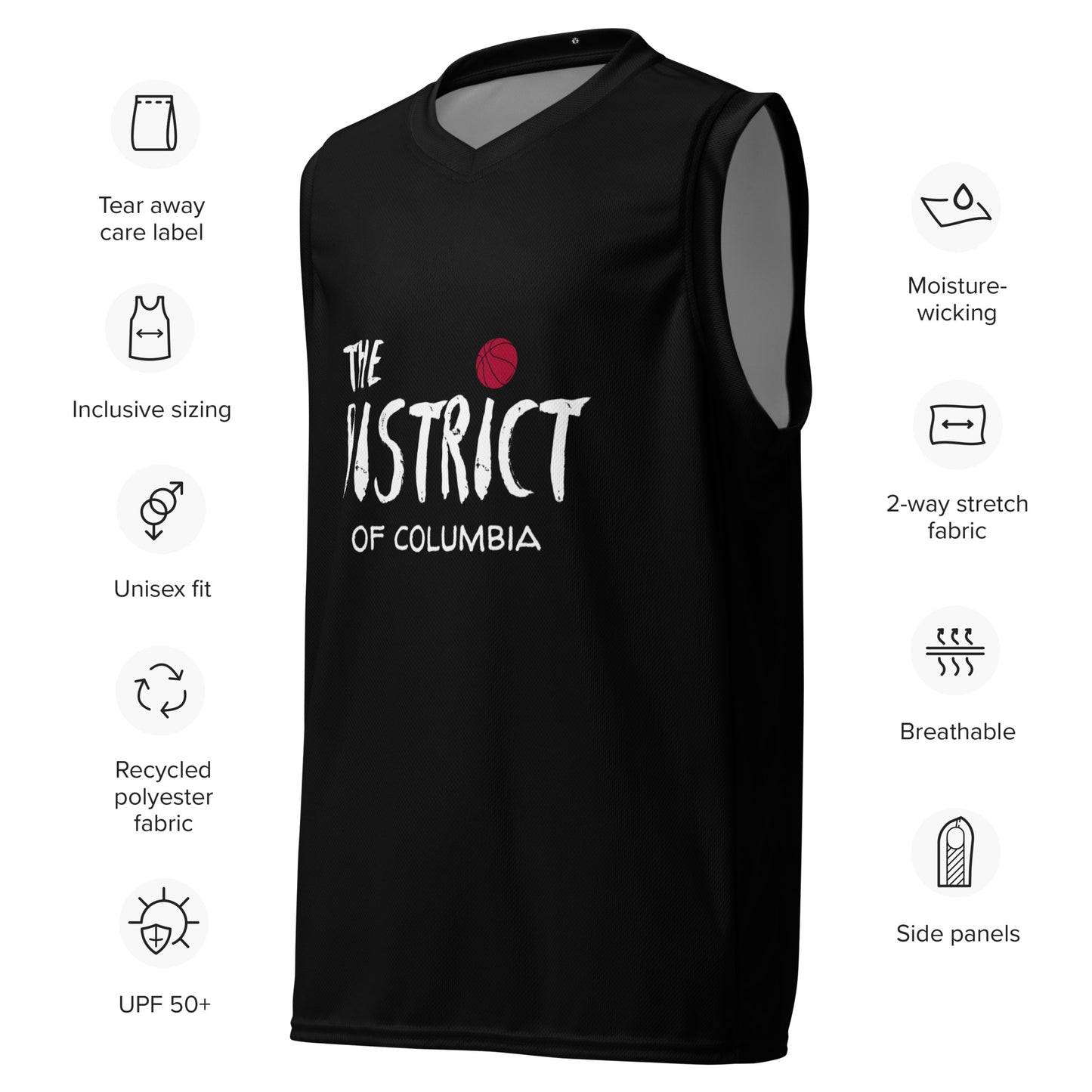 SUPA Recycled unisex basketball jersey