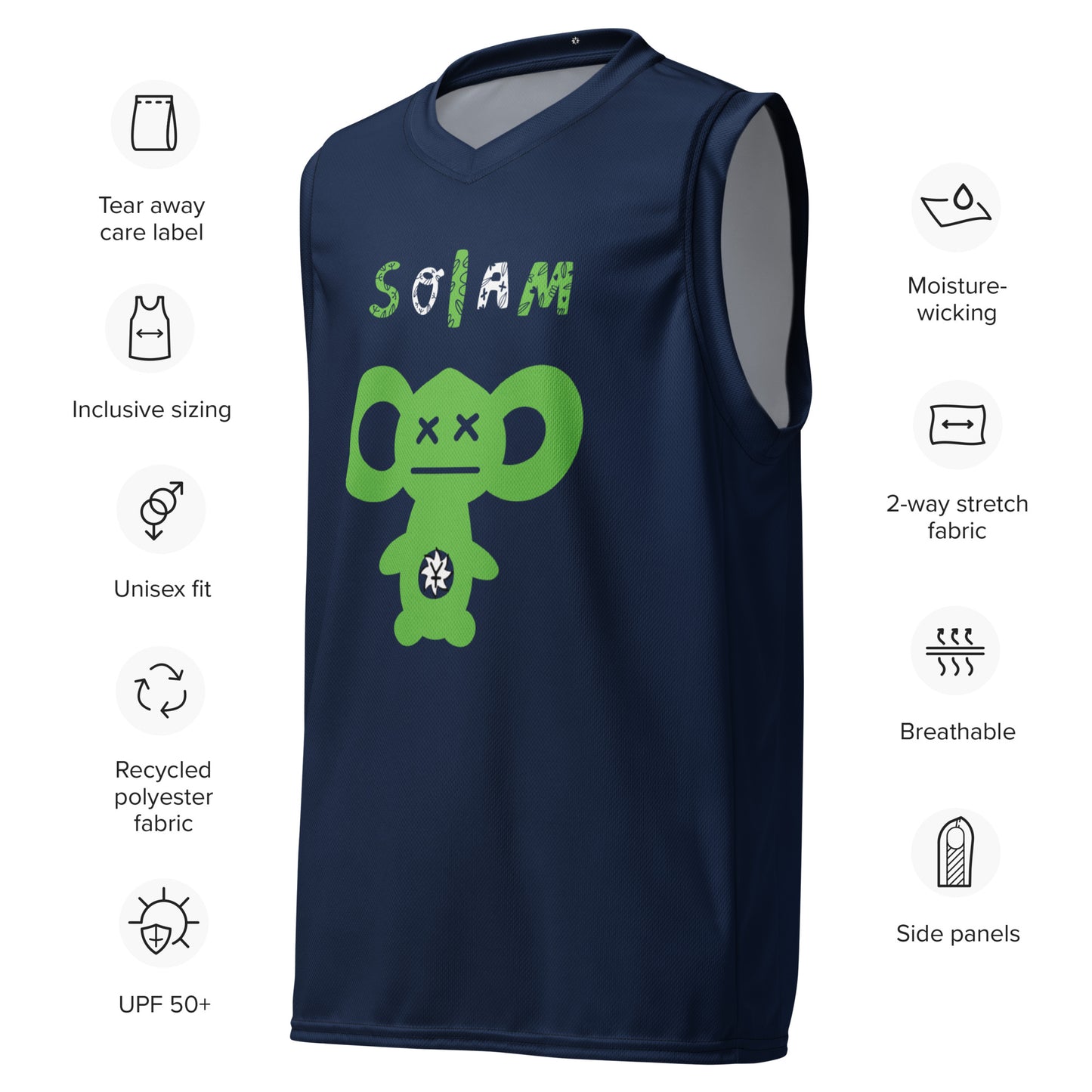 SUPA Recycled unisex basketball jersey