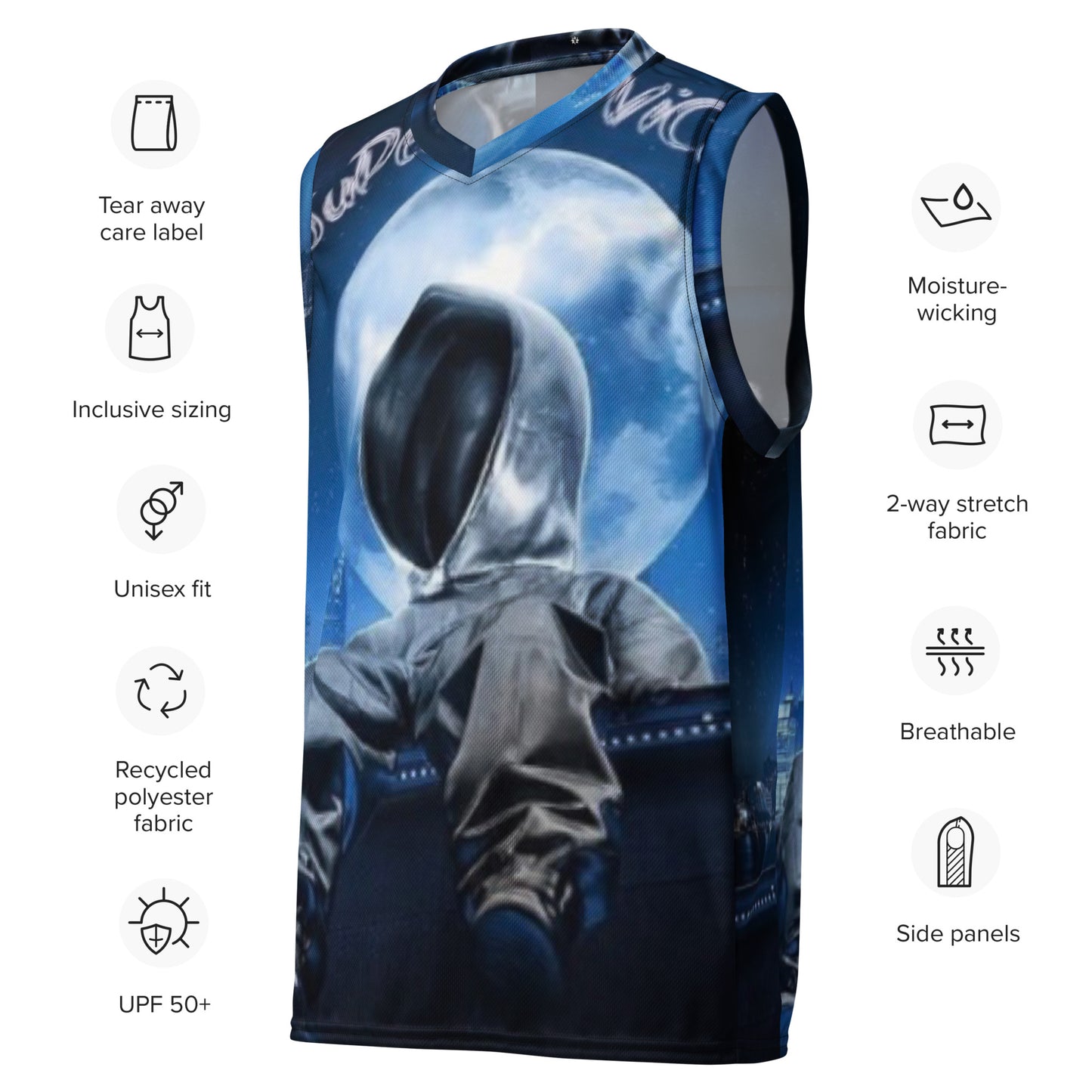 SUPA Recycled unisex basketball jersey