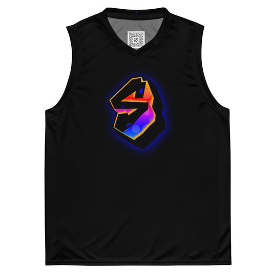 DALEAGUERAINBOWRecycled unisex basketball jersey