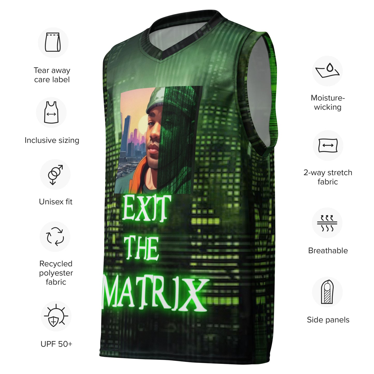 SUPA  MATRIX Recycled unisex basketball jersey