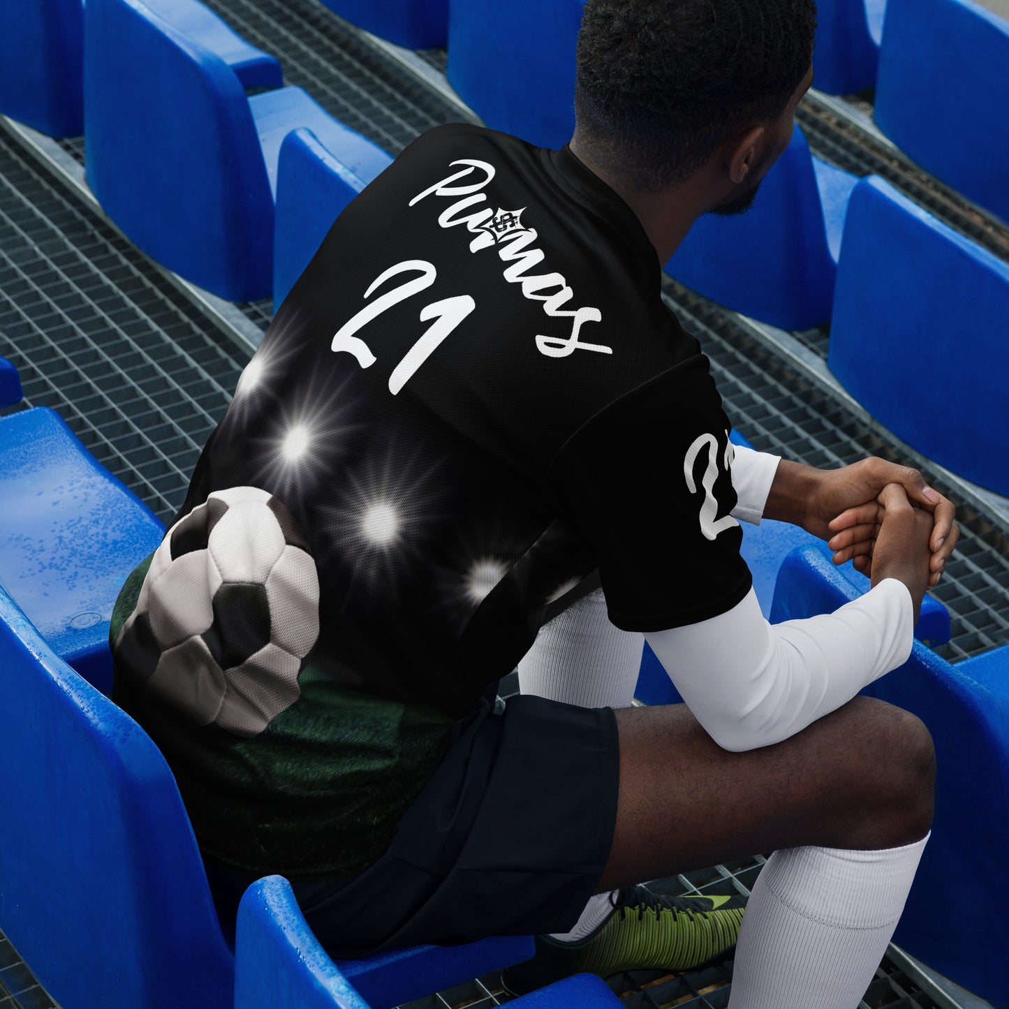 SUPA SOCCA Recycled unisex sports jersey