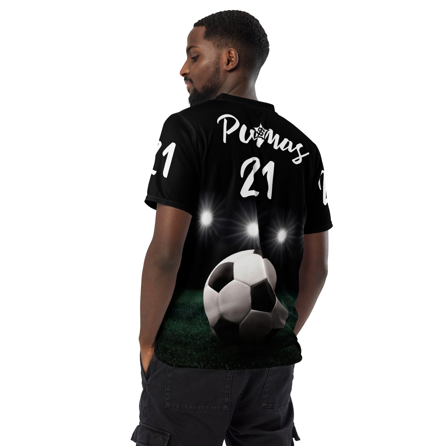 SUPA SOCCA Recycled unisex sports jersey