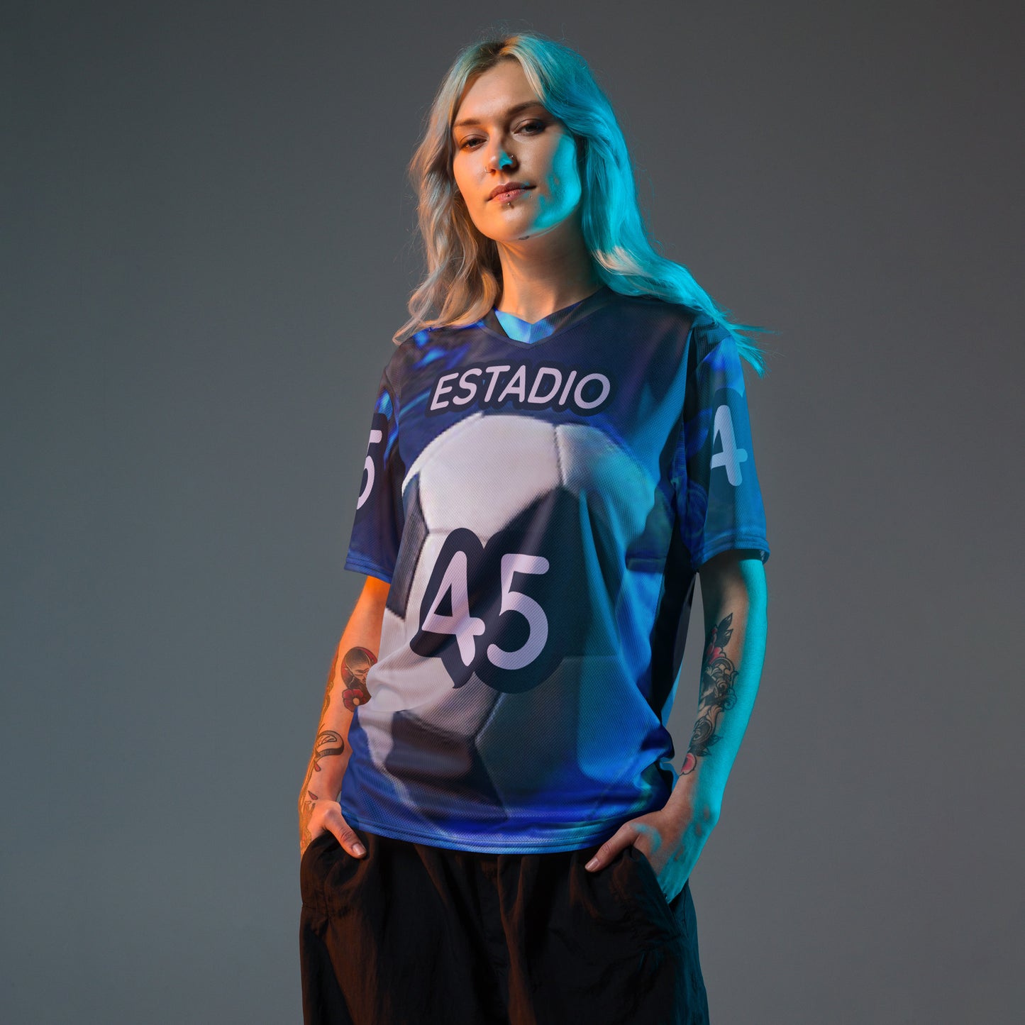 supa soccer Recycled unisex sports jersey