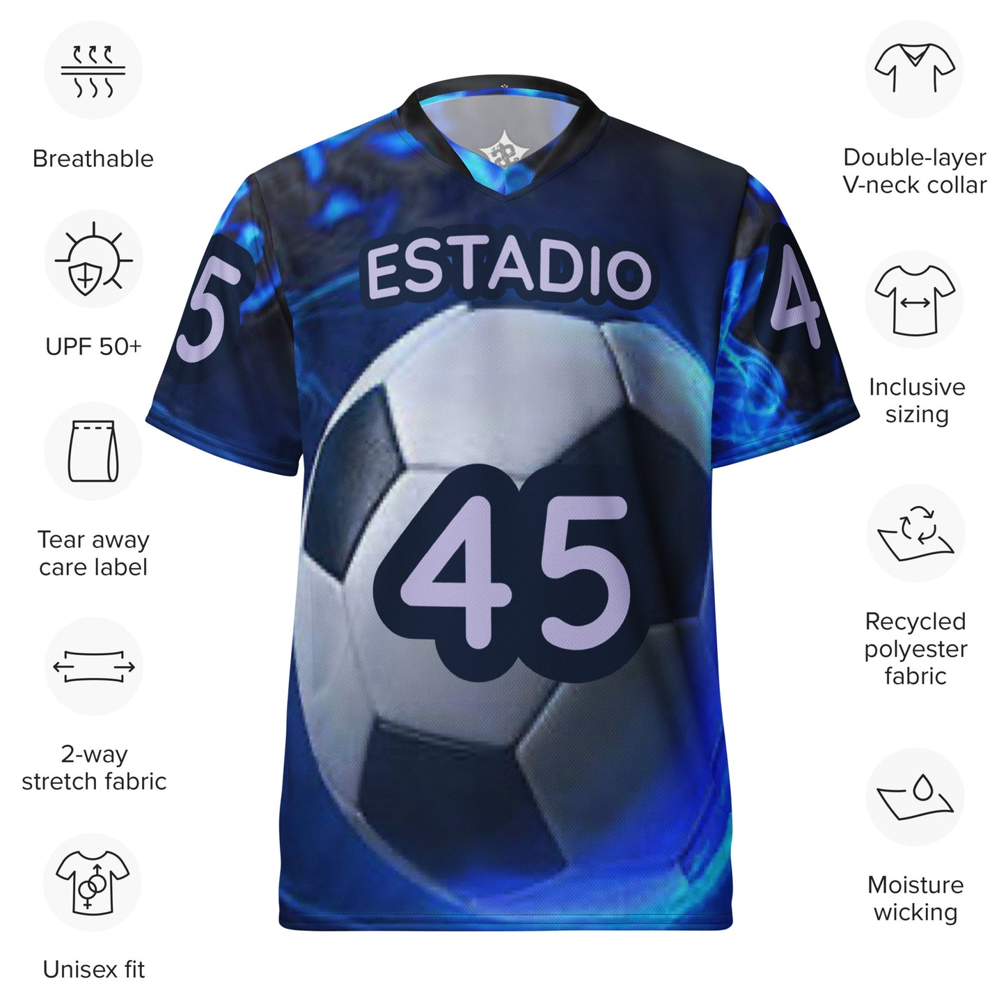 supa soccer Recycled unisex sports jersey
