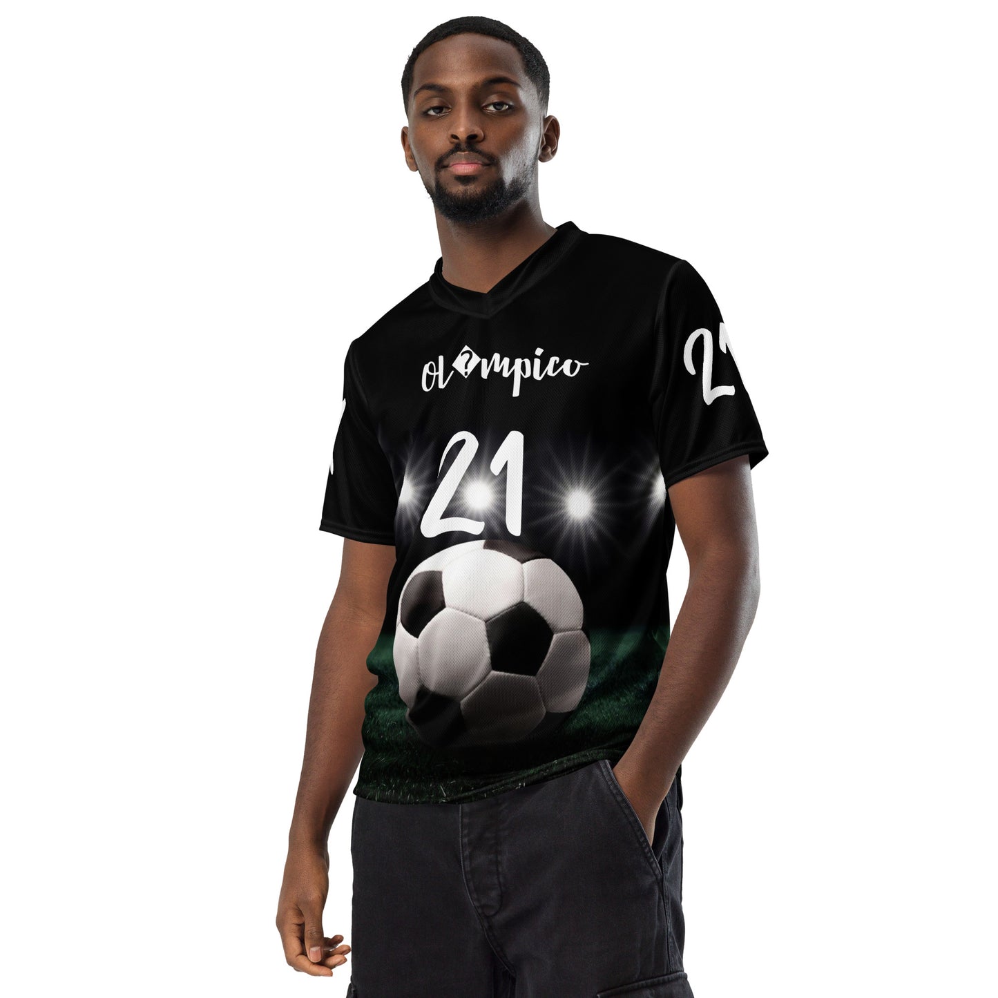 SUPA SOCCA Recycled unisex sports jersey