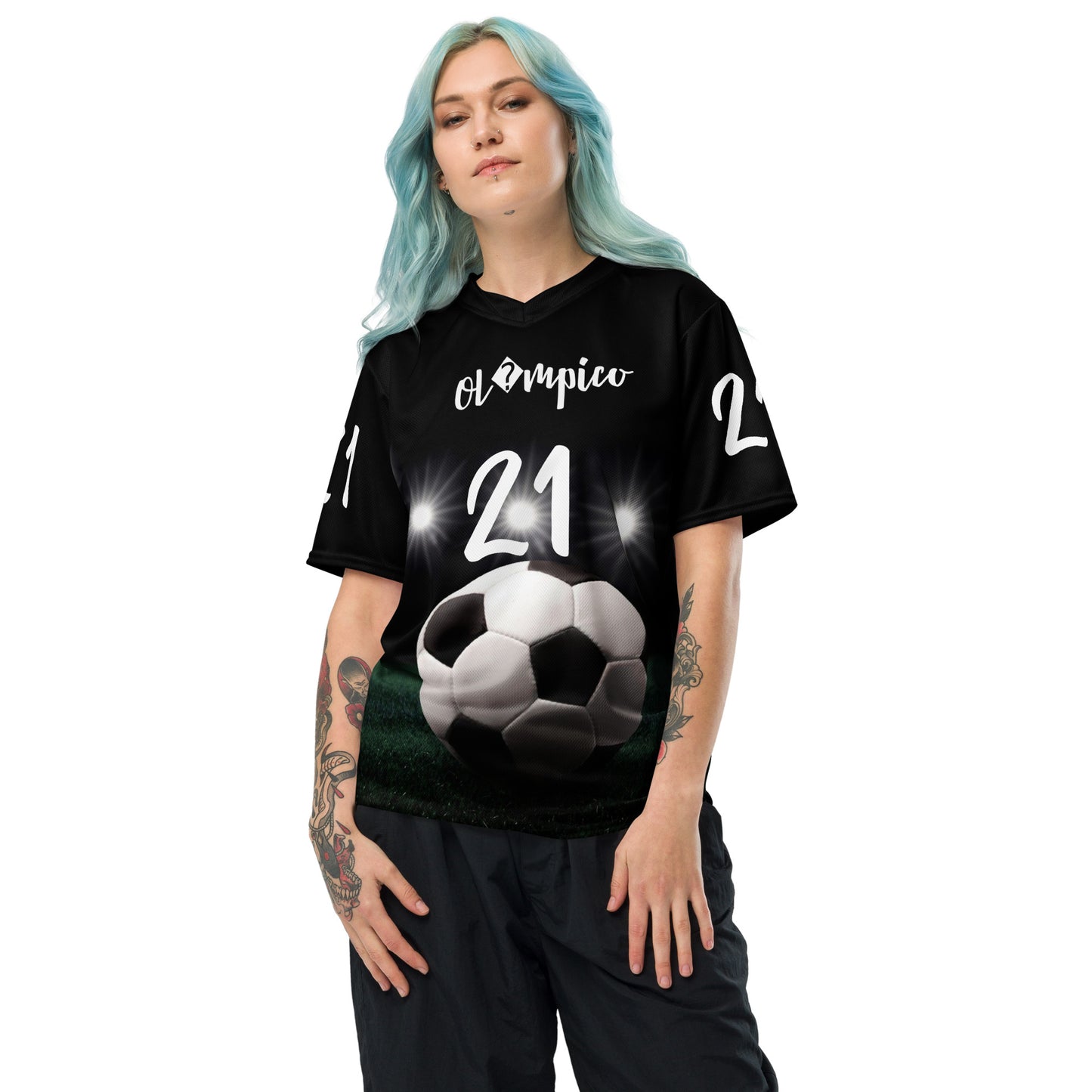 SUPA SOCCA Recycled unisex sports jersey
