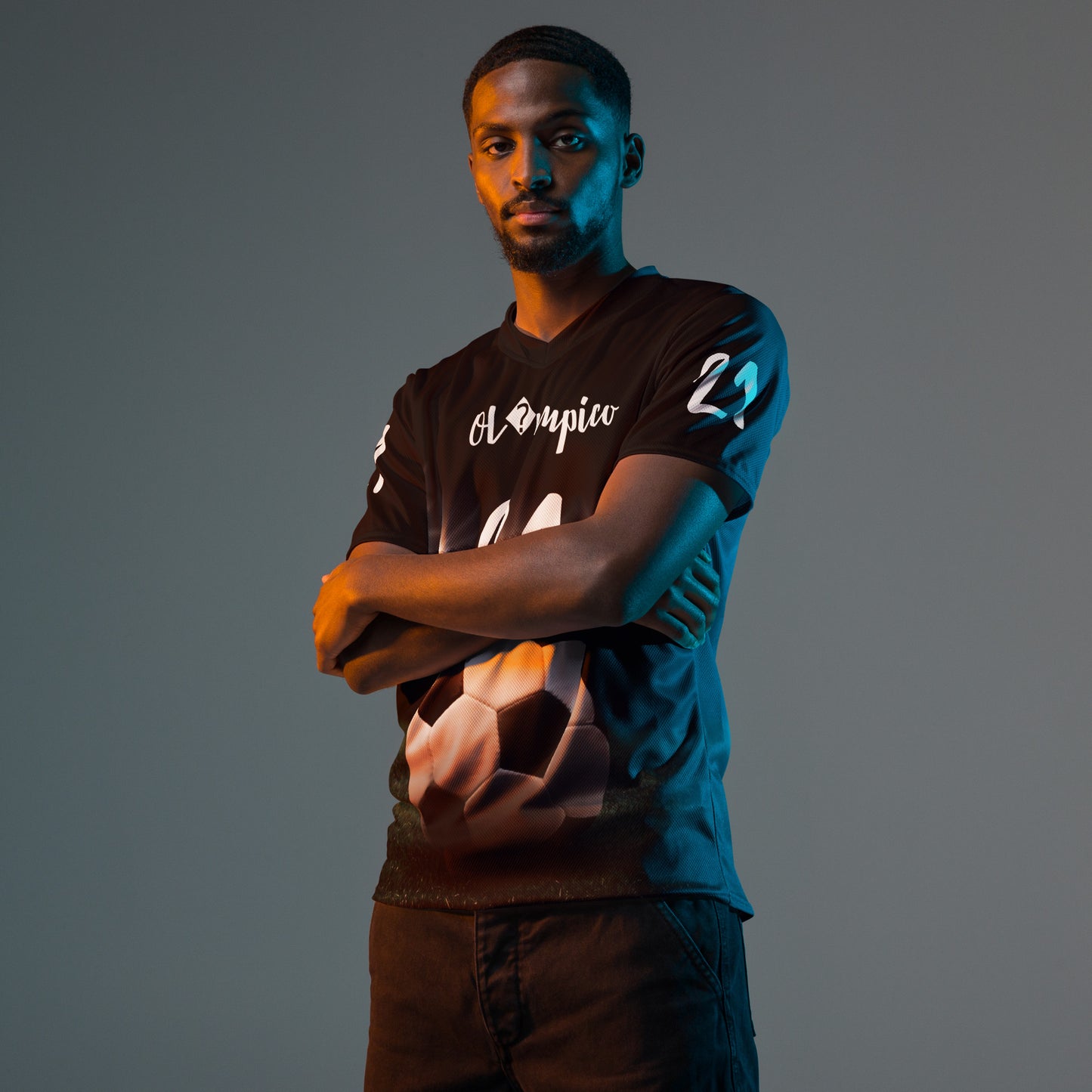SUPA SOCCA Recycled unisex sports jersey