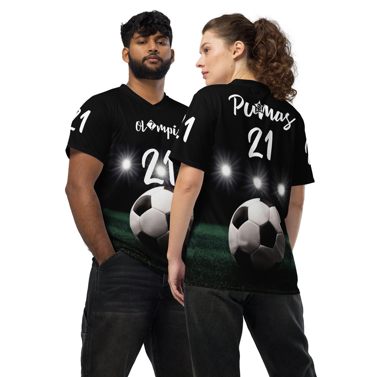 SUPA SOCCA Recycled unisex sports jersey