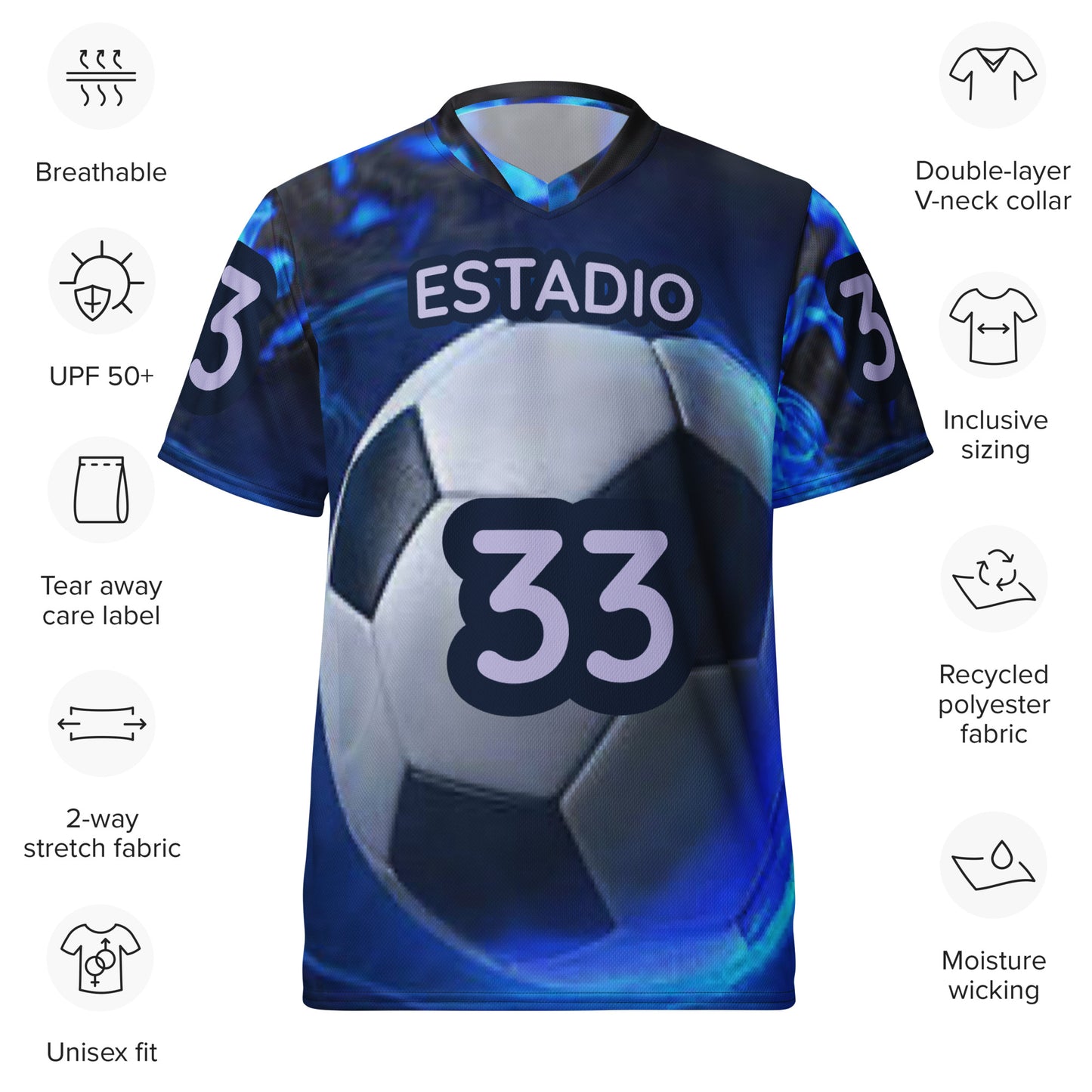 SUPA Recycled unisex sports jersey