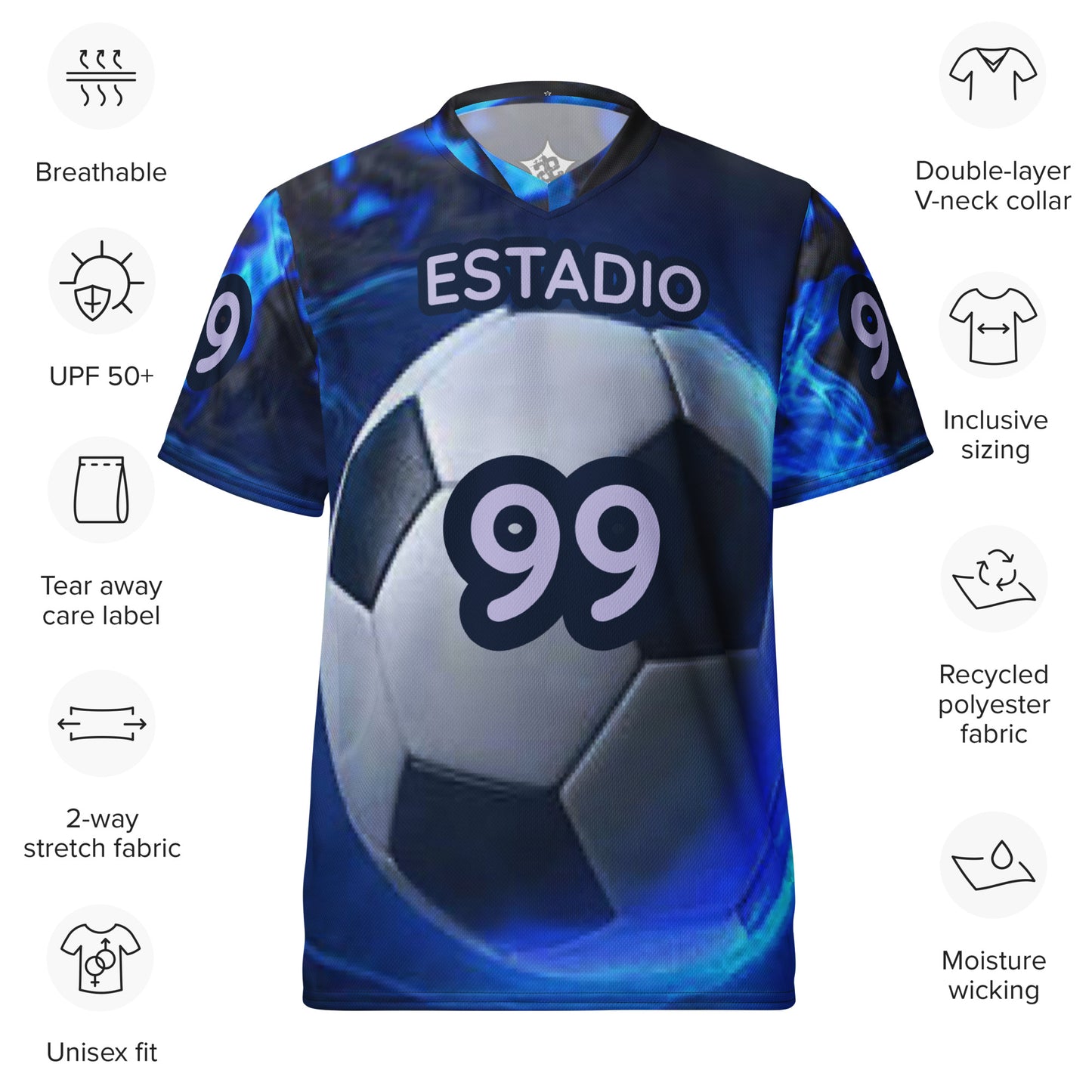 SUPA SOCCER Recycled unisex sports jersey