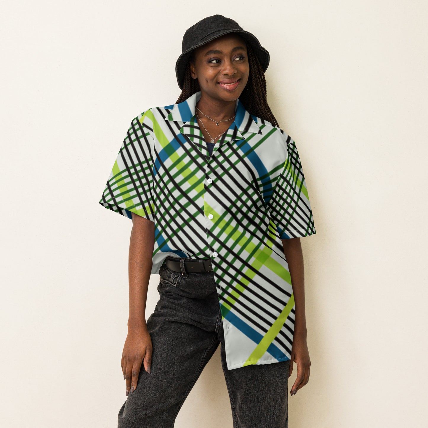 SUPADRESSIE Unisex button shirt