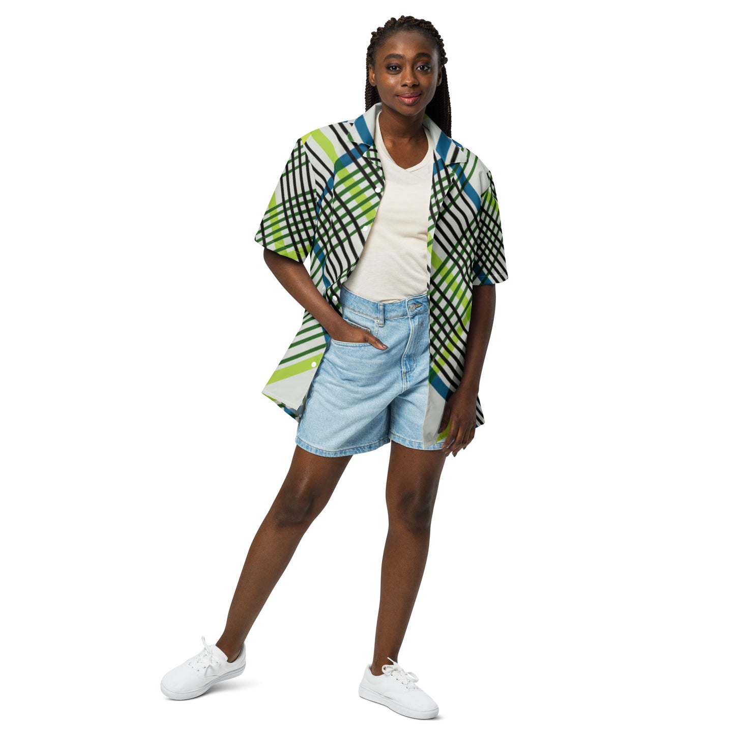SUPADRESSIE Unisex button shirt