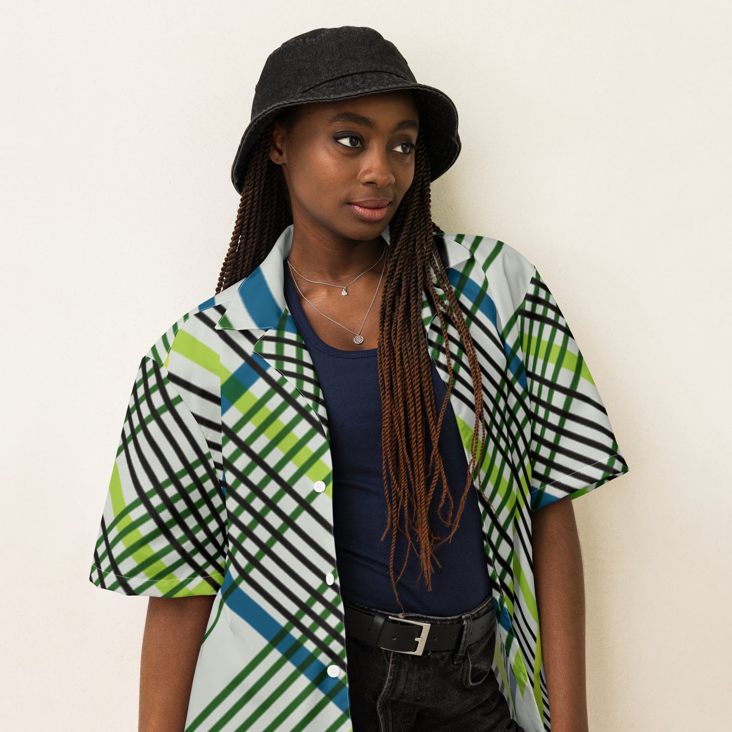 SUPADRESSIE Unisex button shirt
