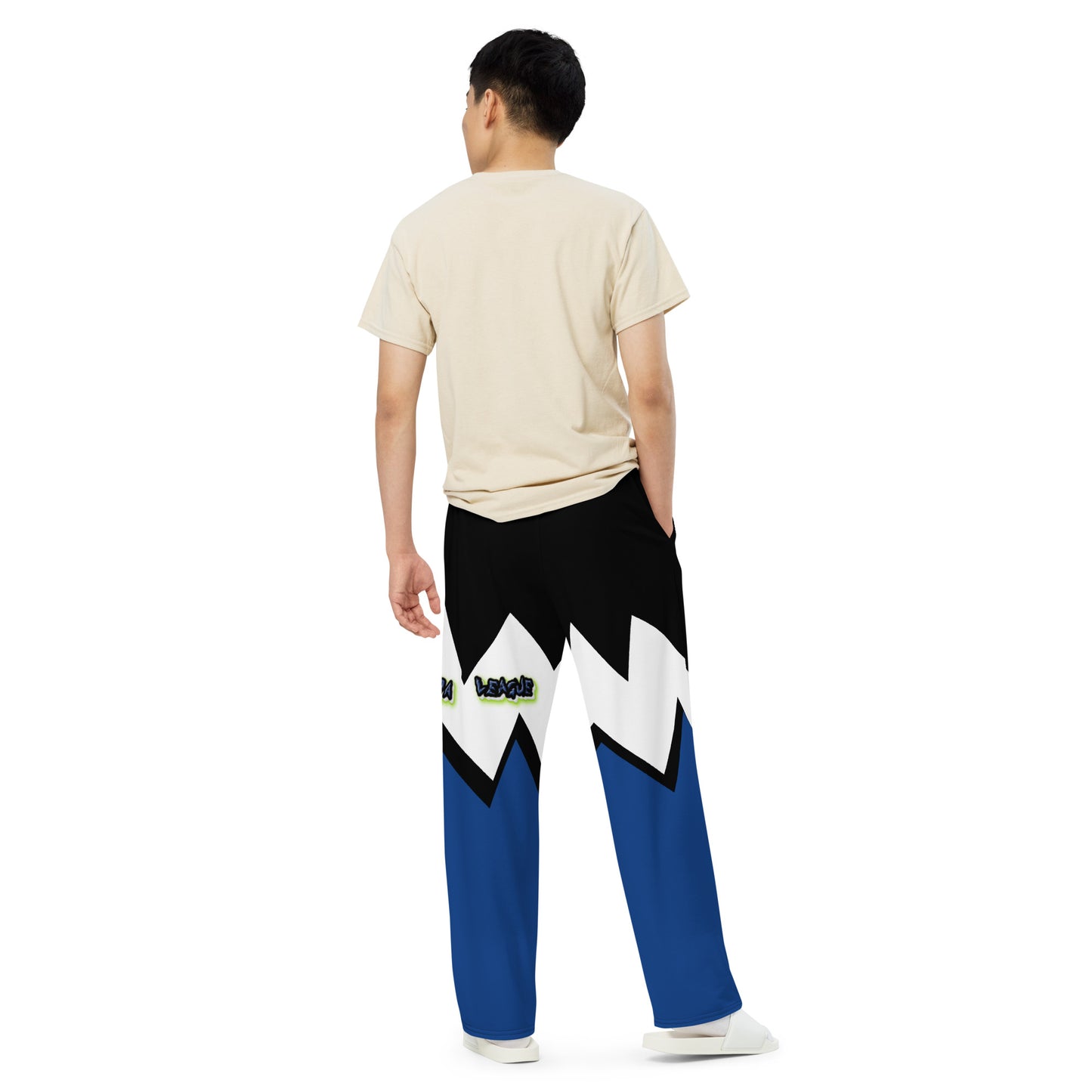 da league  All-over print unisex wide-leg pants
