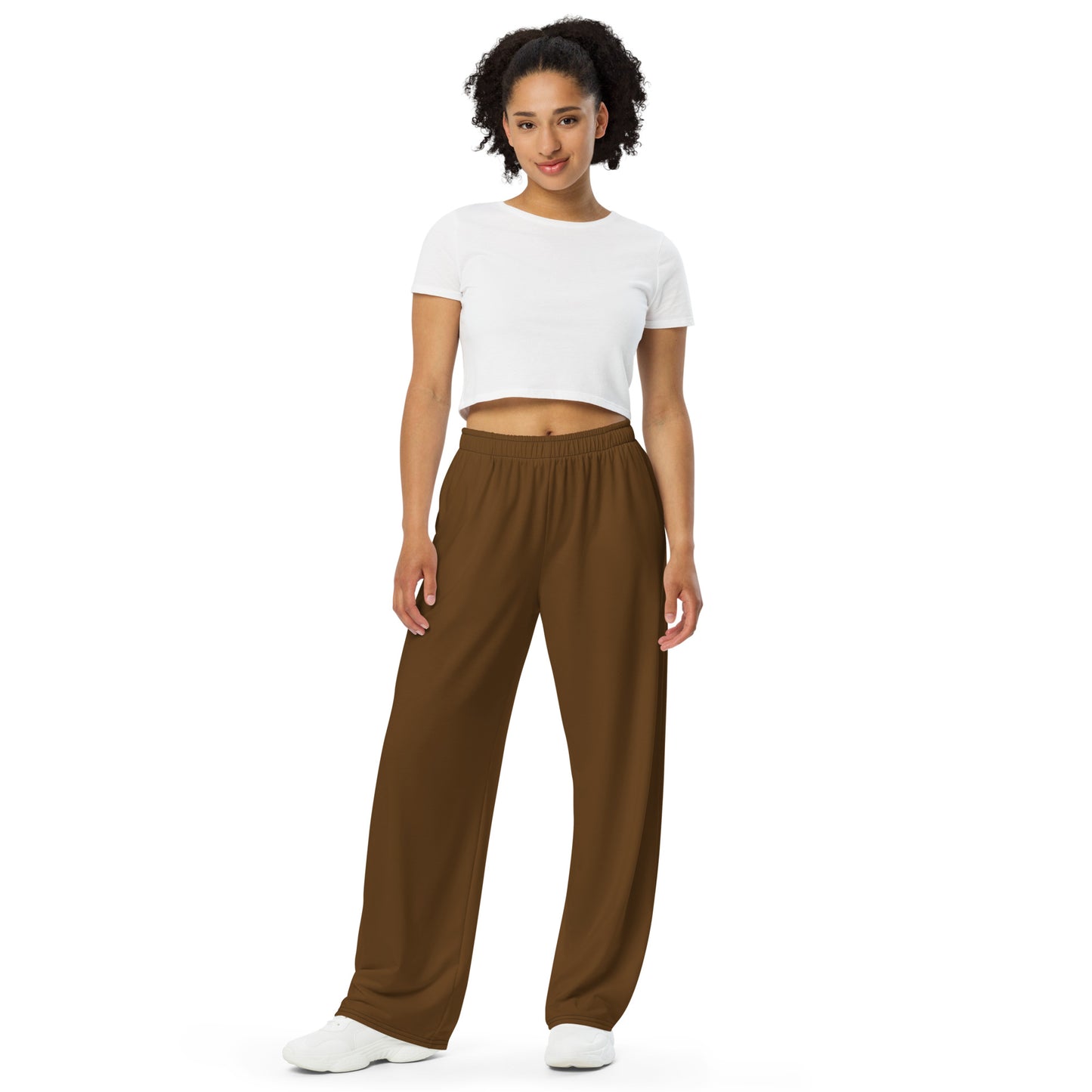 VOYEA All-over print unisex wide-leg pants