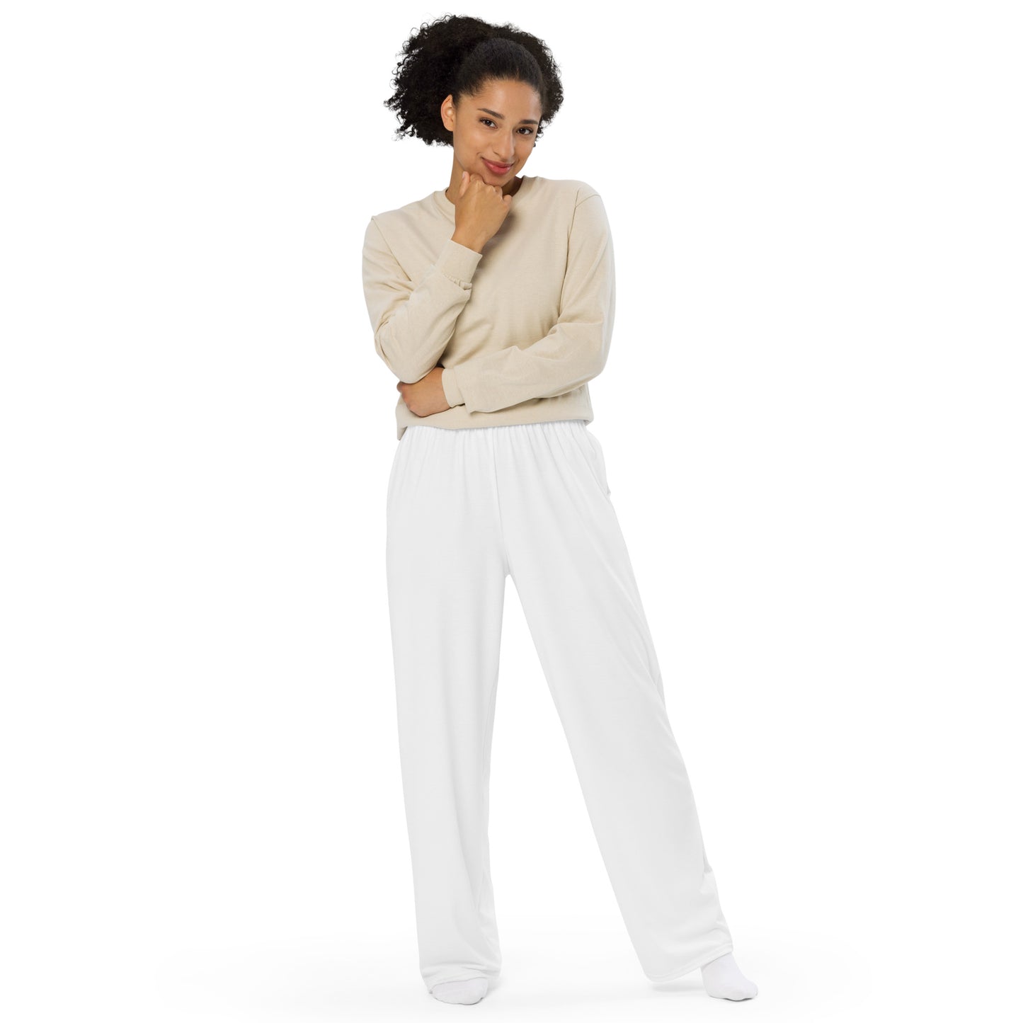 Voyea All-over print unisex wide-leg pants