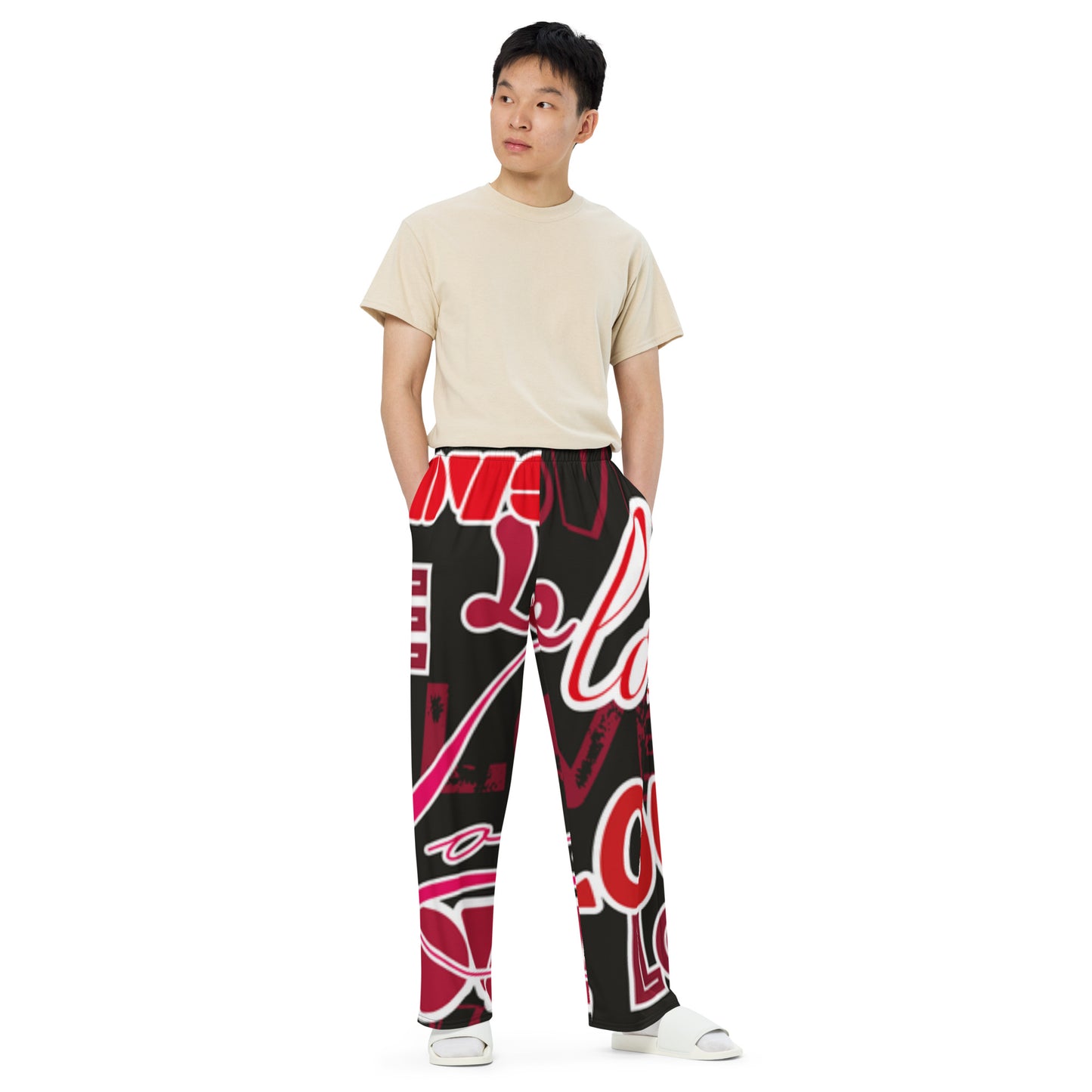 supa All-over print unisex wide-leg pants