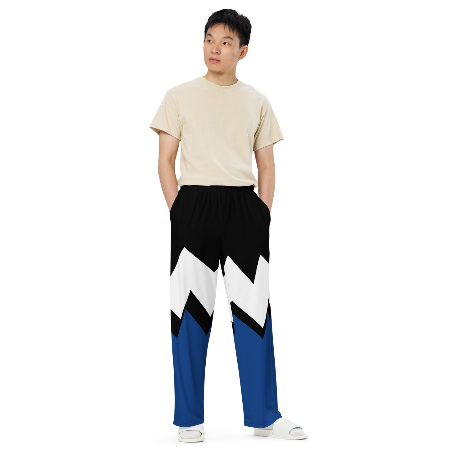 da league  All-over print unisex wide-leg pants