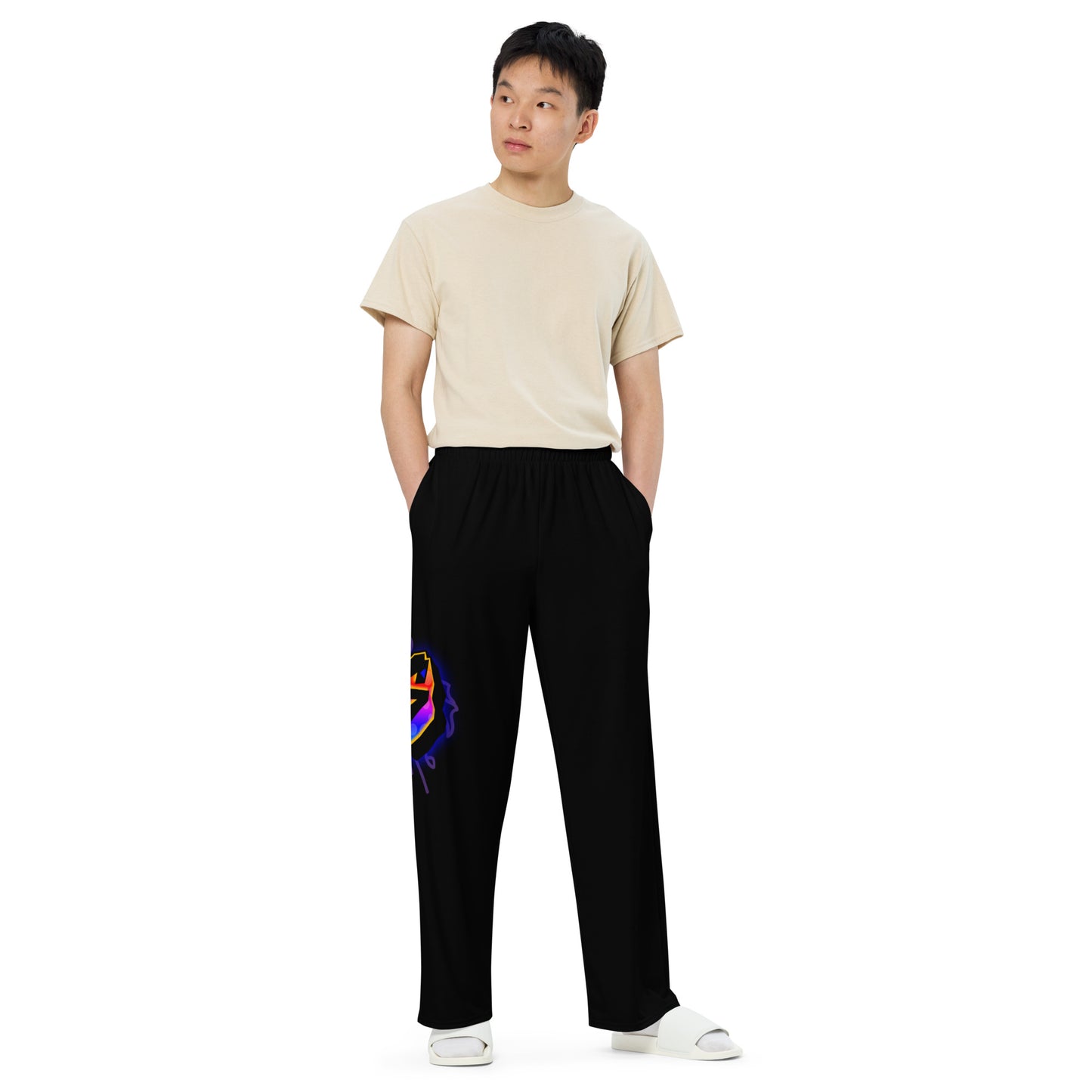SUPARAINBOWAll-over print unisex wide-leg pants