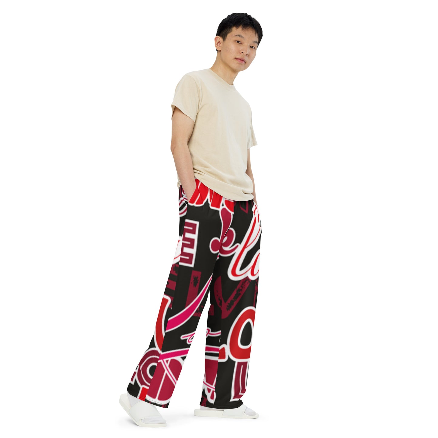 supa All-over print unisex wide-leg pants