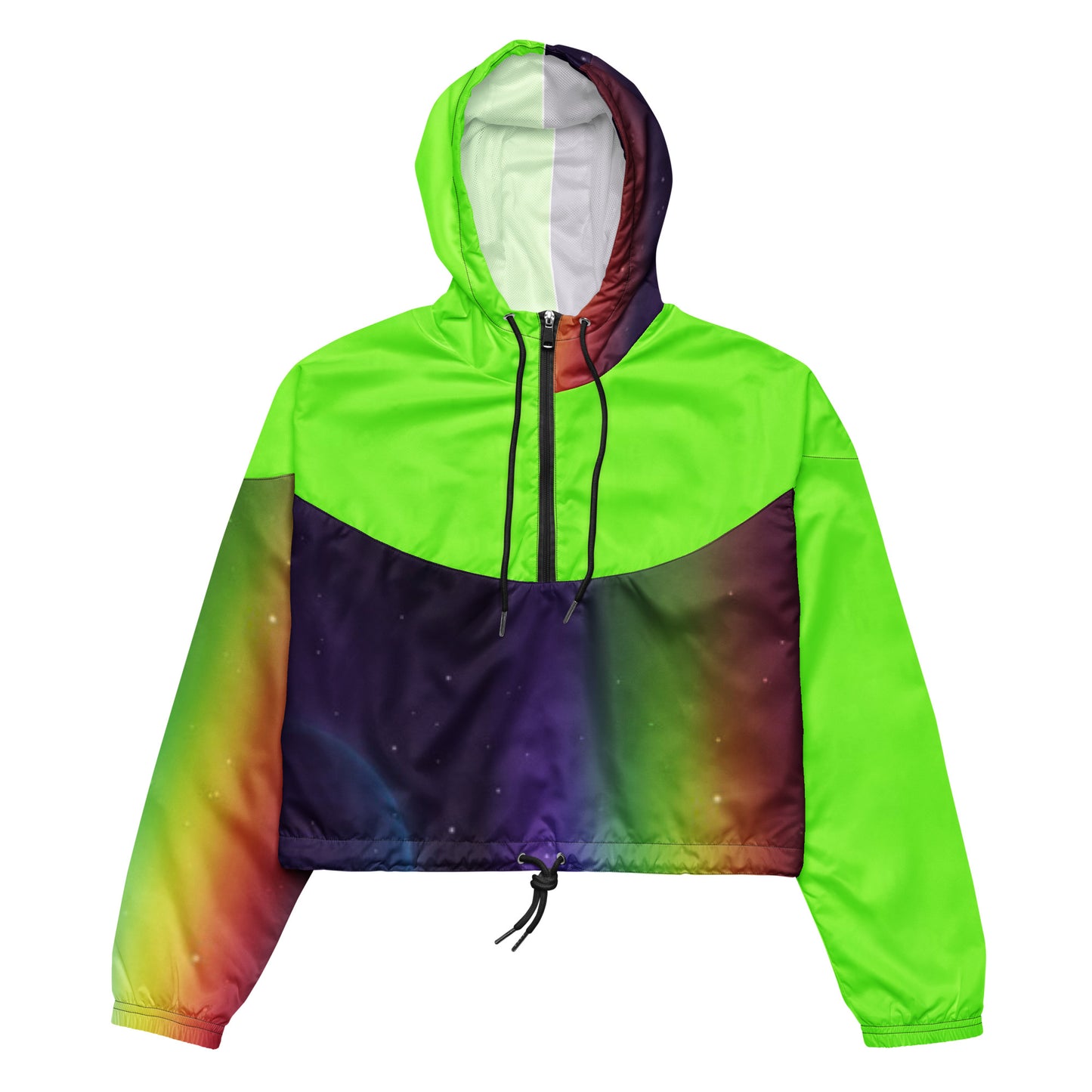 SUPA RAINBOW Women’s cropped windbreaker