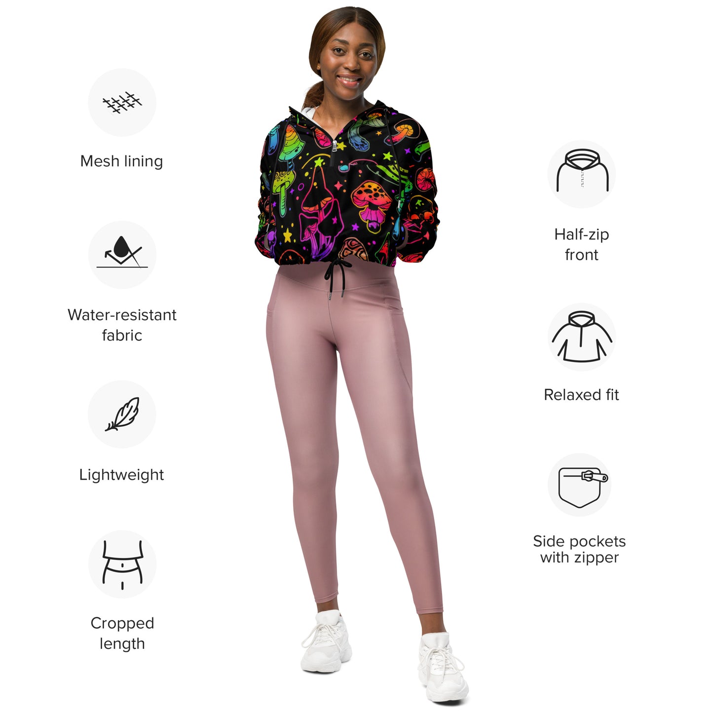 SUPA Women’s cropped windbreaker