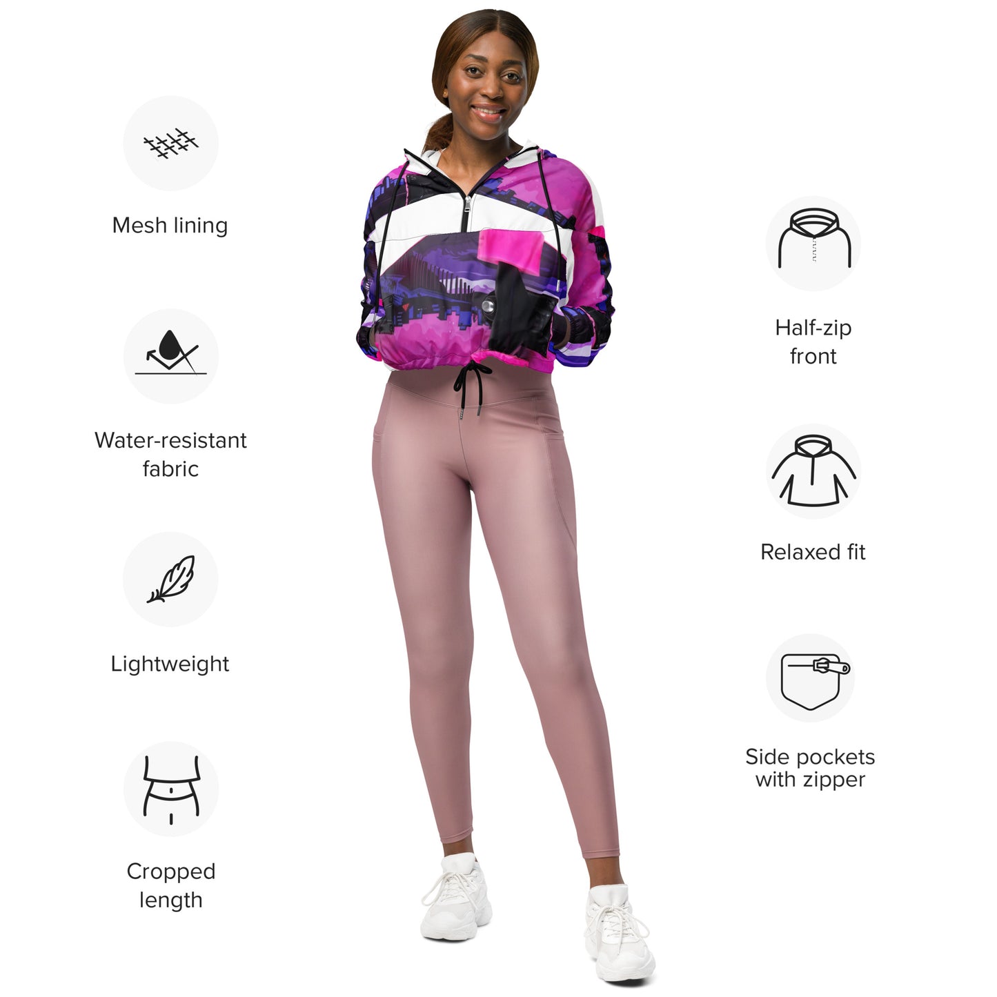 SUPA Women’s cropped windbreaker