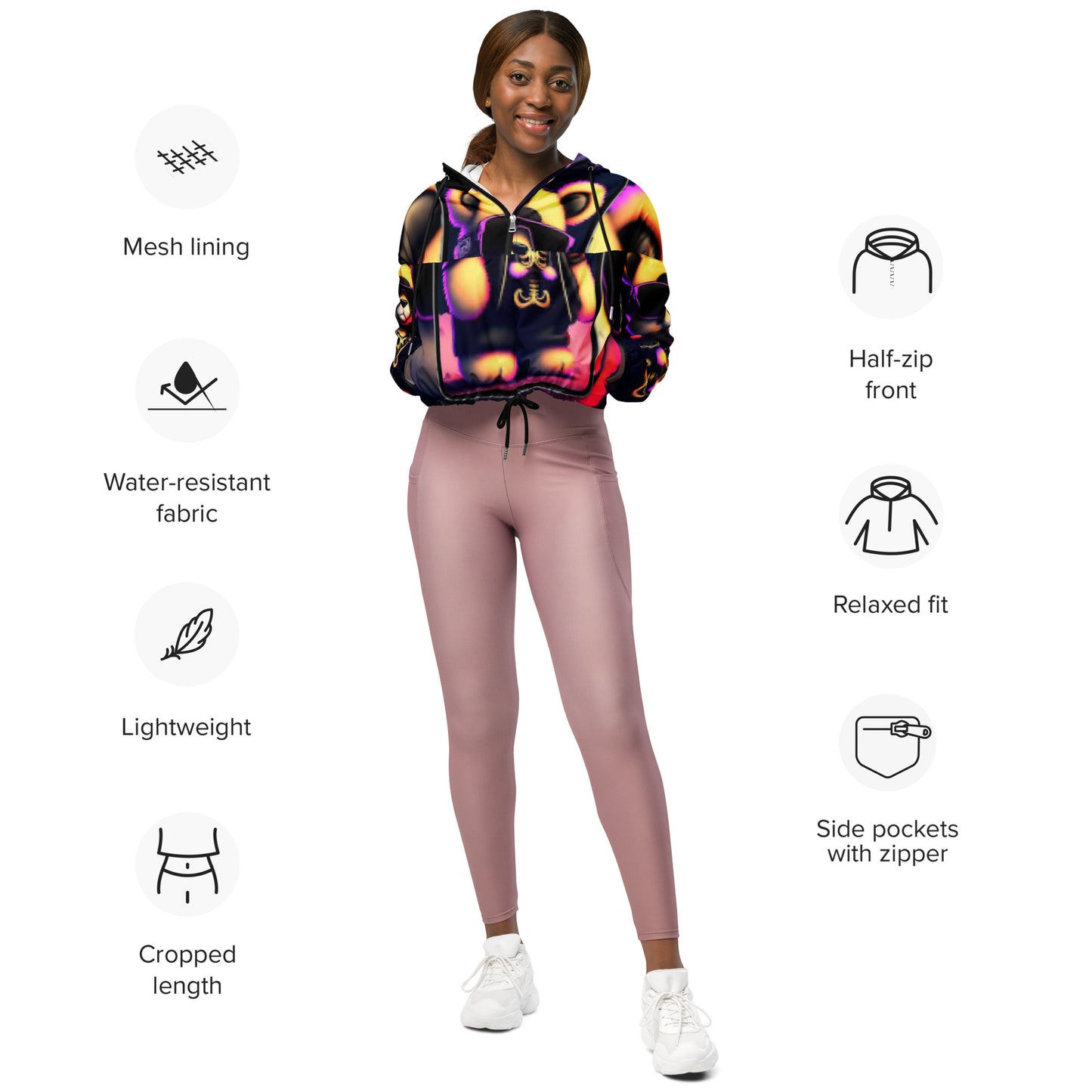 SUPA Women’s cropped windbreaker