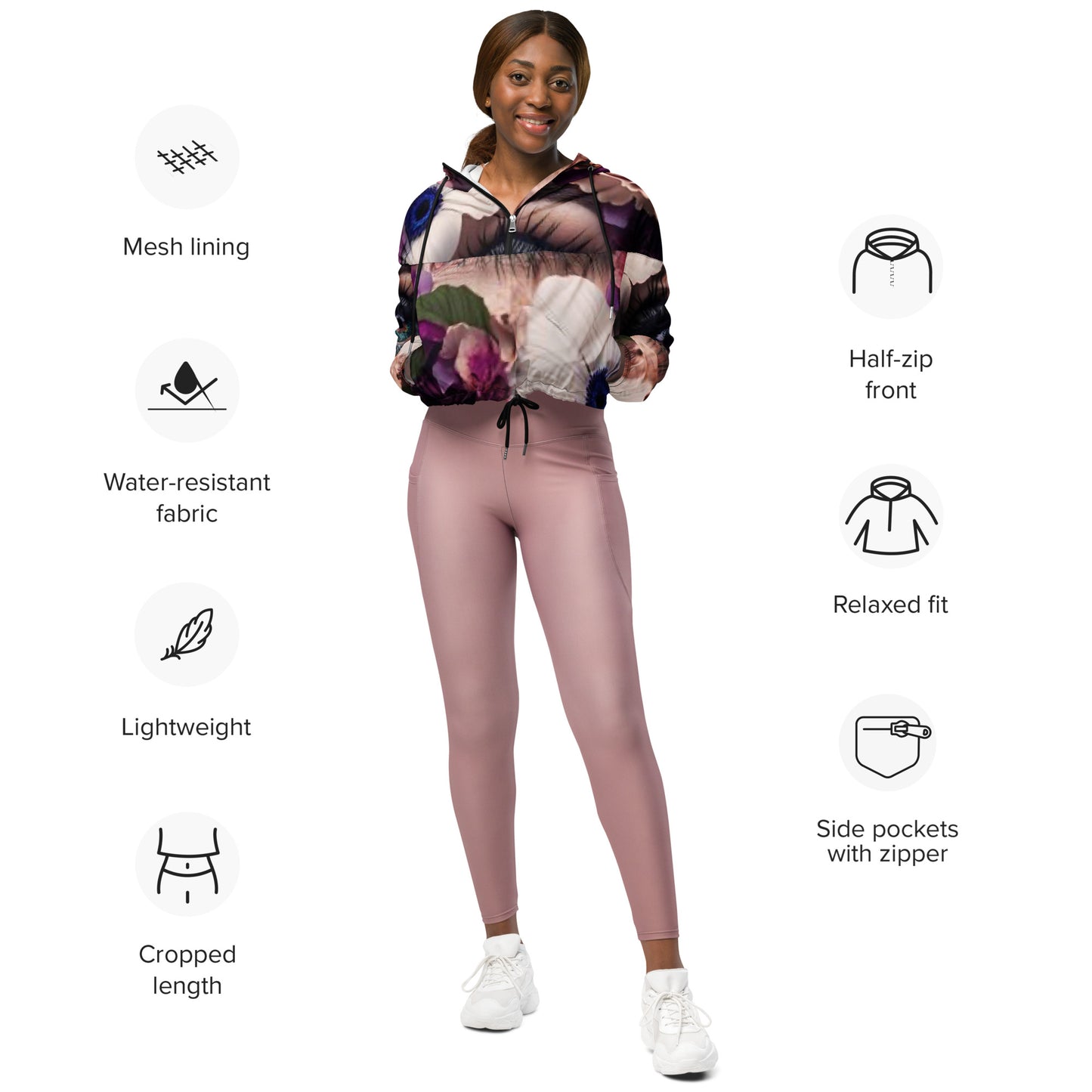 SUPA Women’s cropped windbreaker