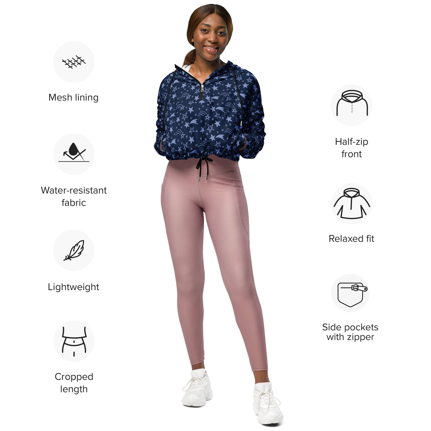 SUPA Women’s cropped windbreaker