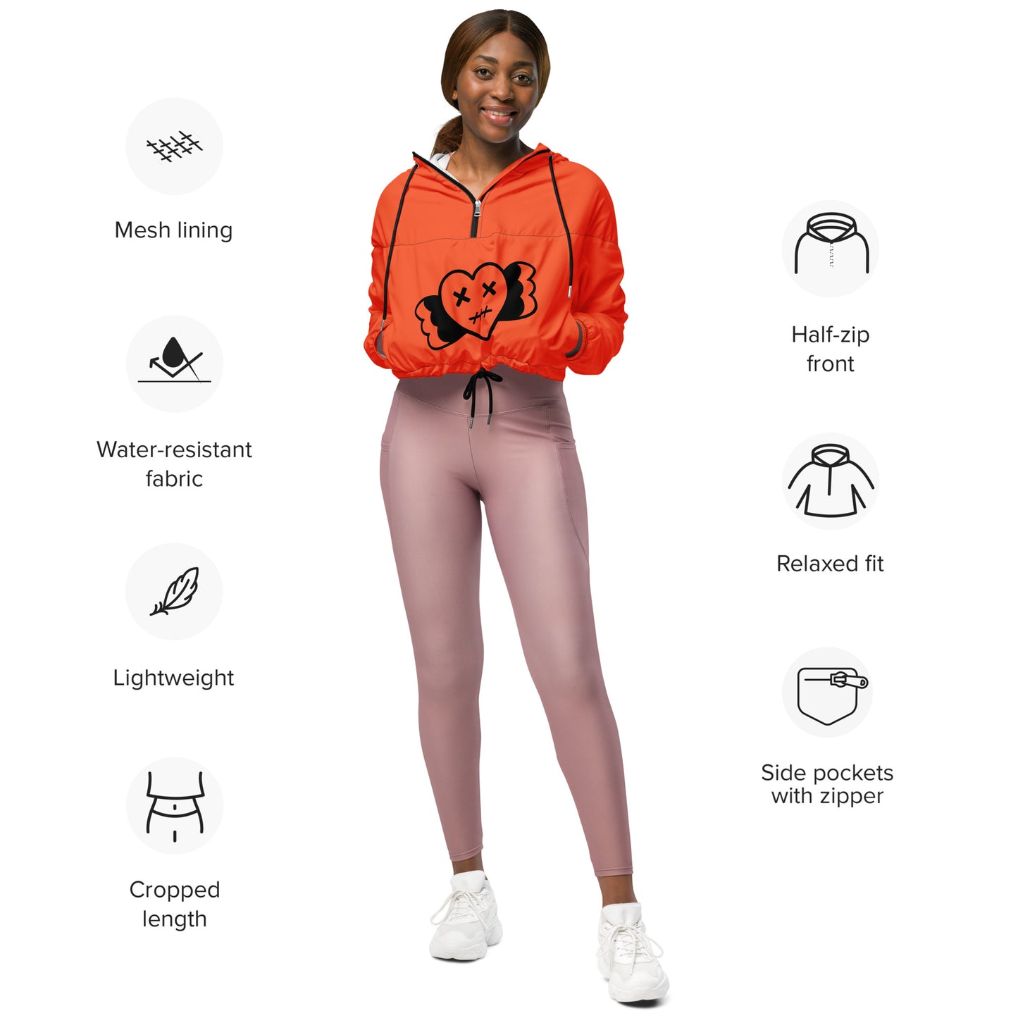 SUPA Women’s cropped windbreaker
