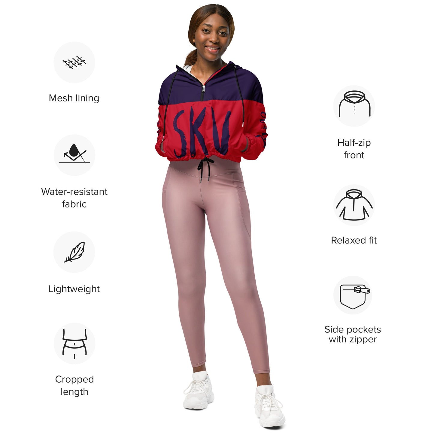 SUPA Women’s cropped windbreaker