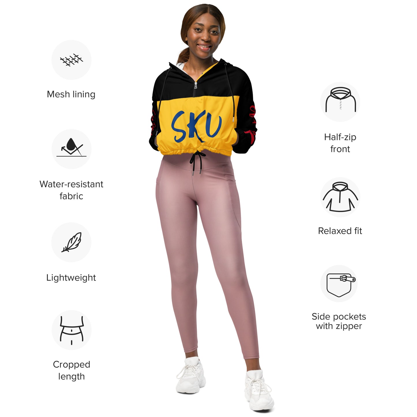 SUPA Women’s cropped windbreaker