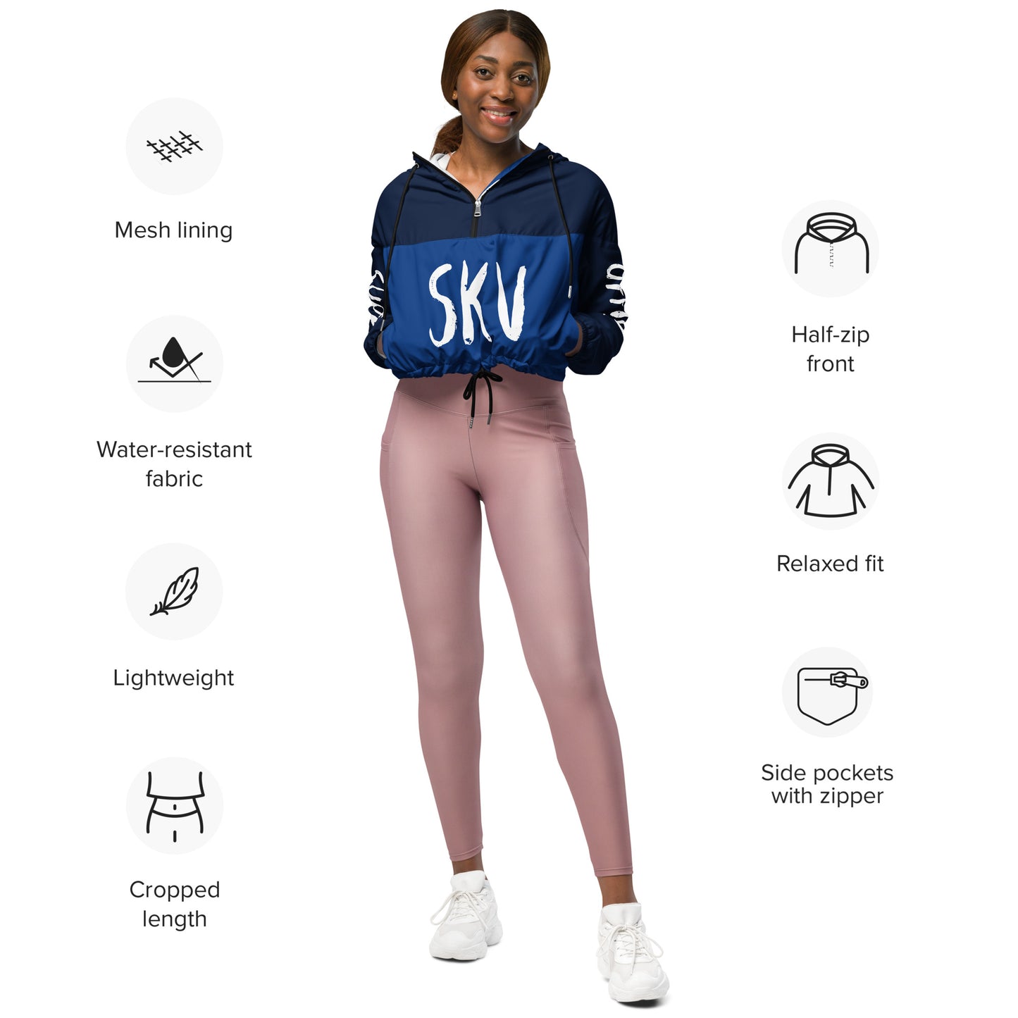SUPA Women’s cropped windbreaker