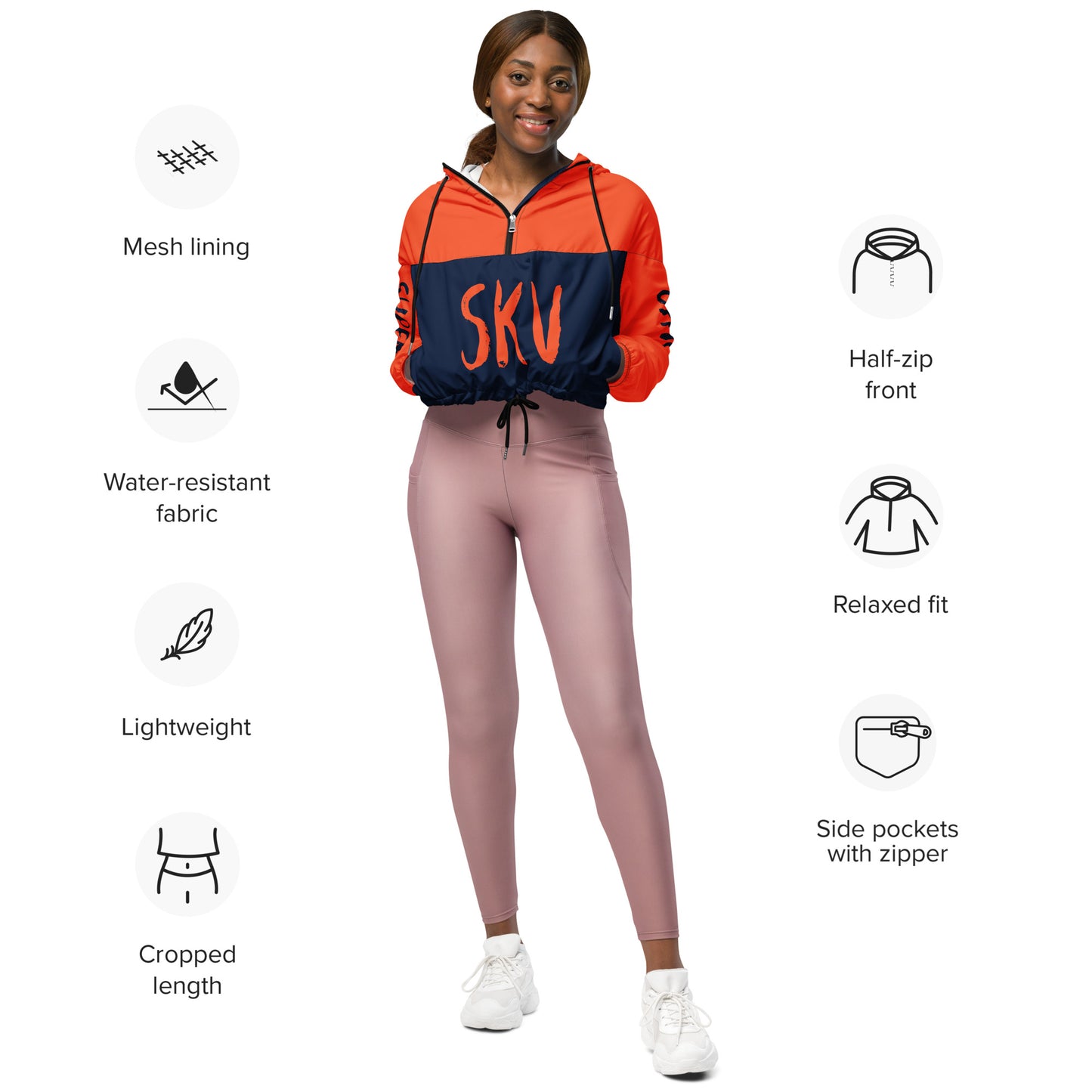 SUPA Women’s cropped windbreaker
