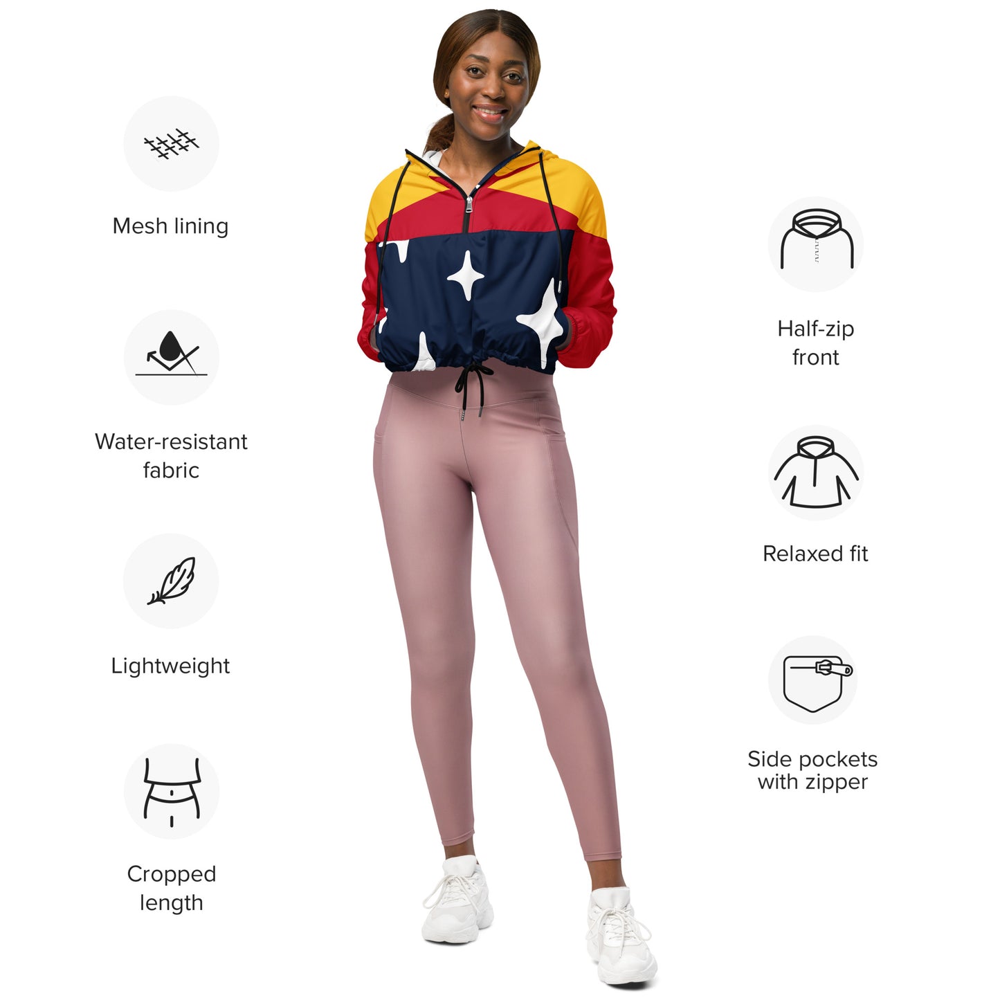 SUPA Women’s cropped windbreaker