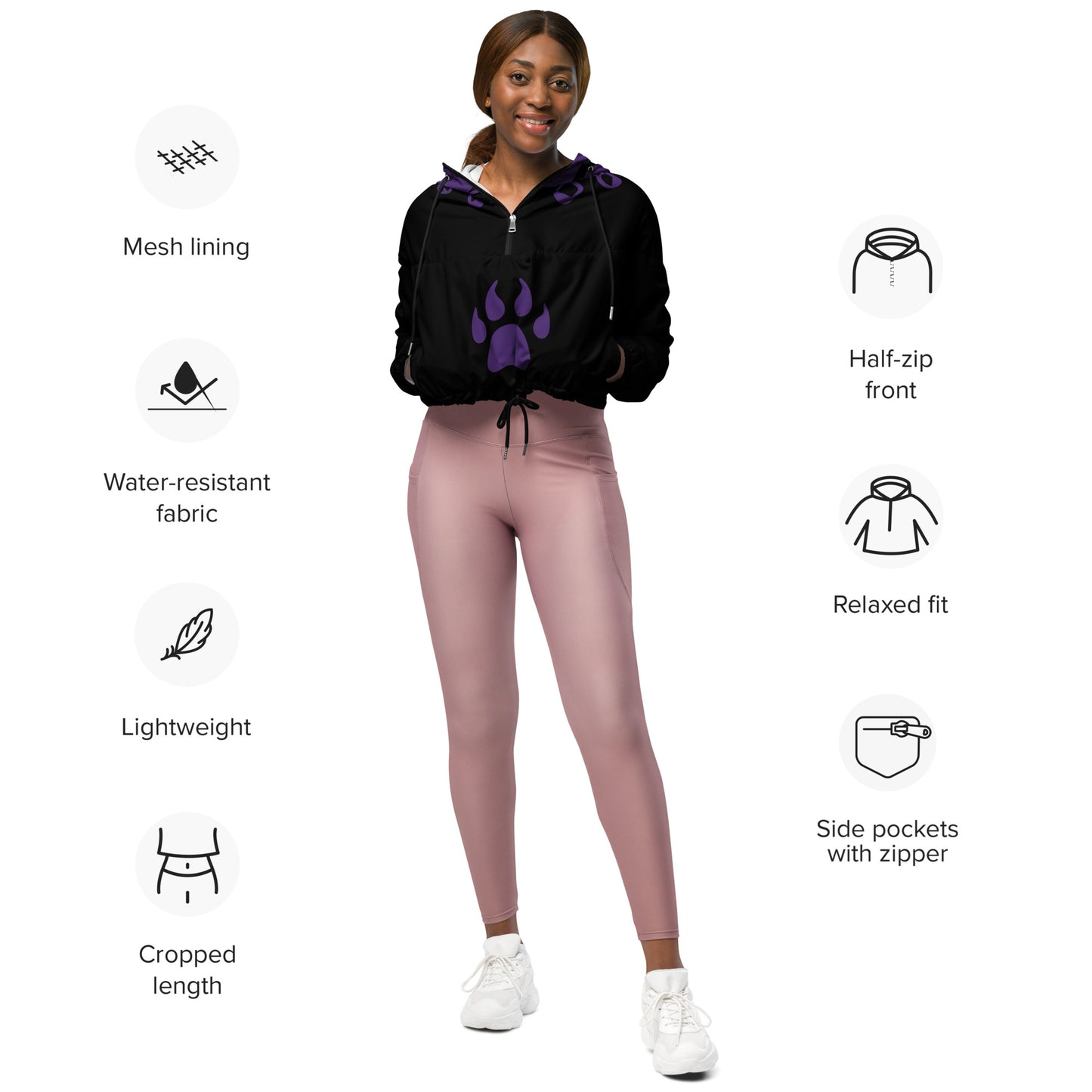 SUPA Women’s cropped windbreaker