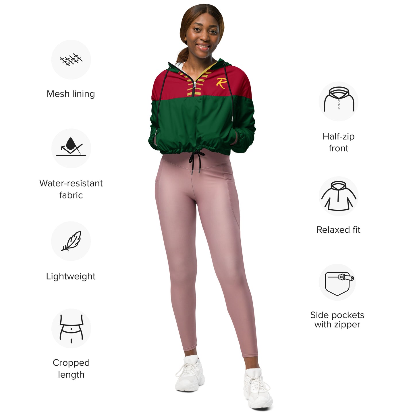 SUPA Women’s cropped windbreaker
