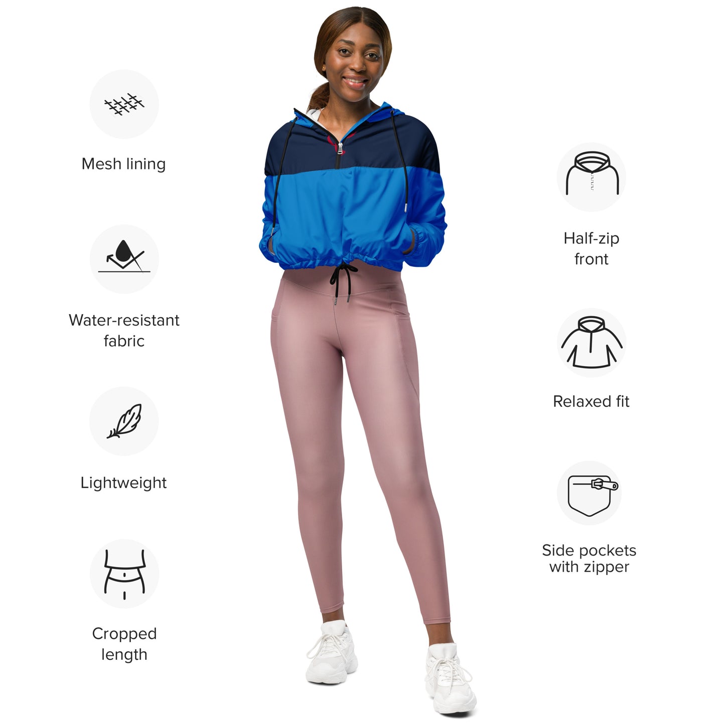 SUPA Women’s cropped windbreaker