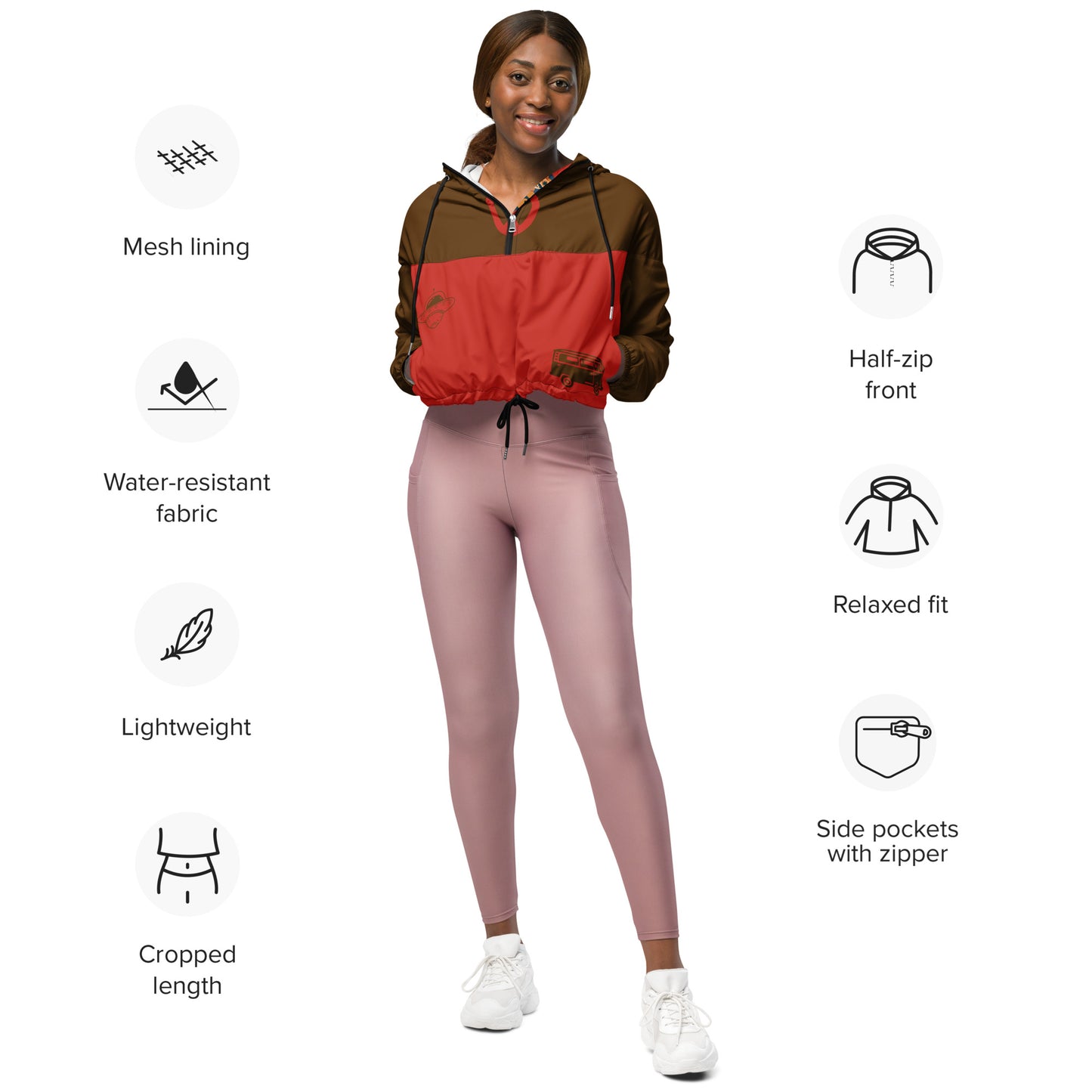 SUPA Women’s cropped windbreaker