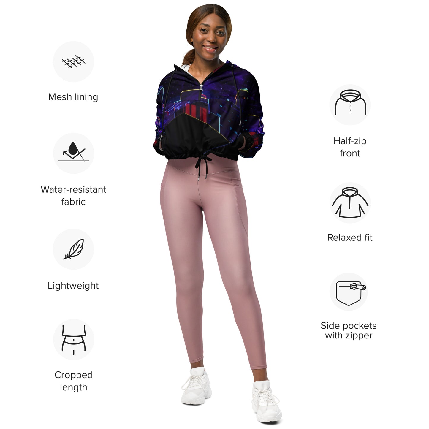 Women’s cropped windbreaker